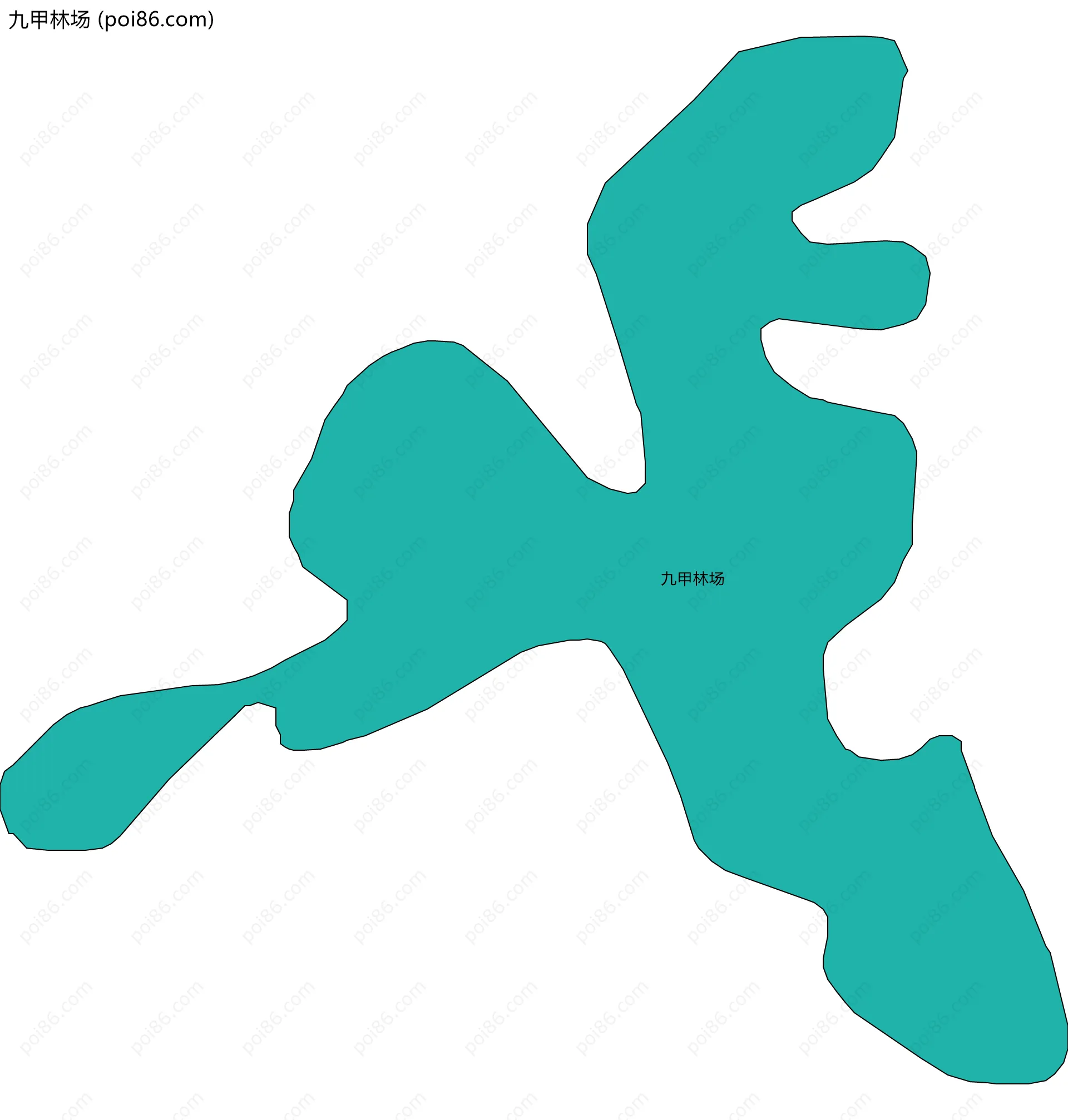 九甲林场边界地图