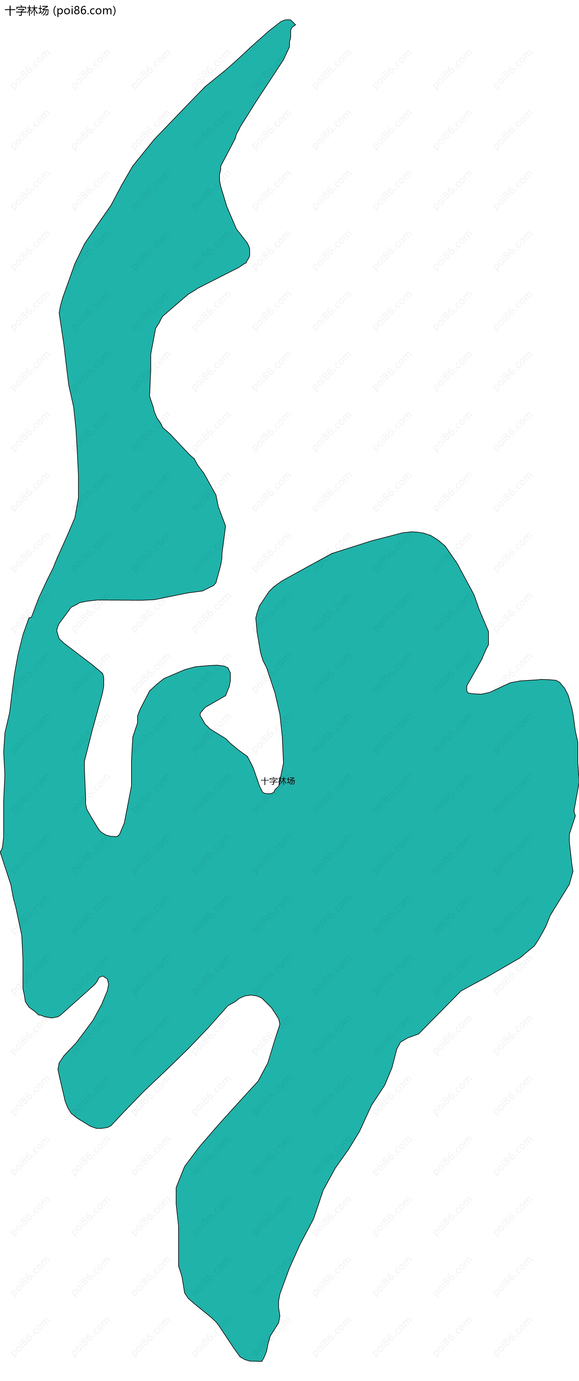 十字林场边界地图