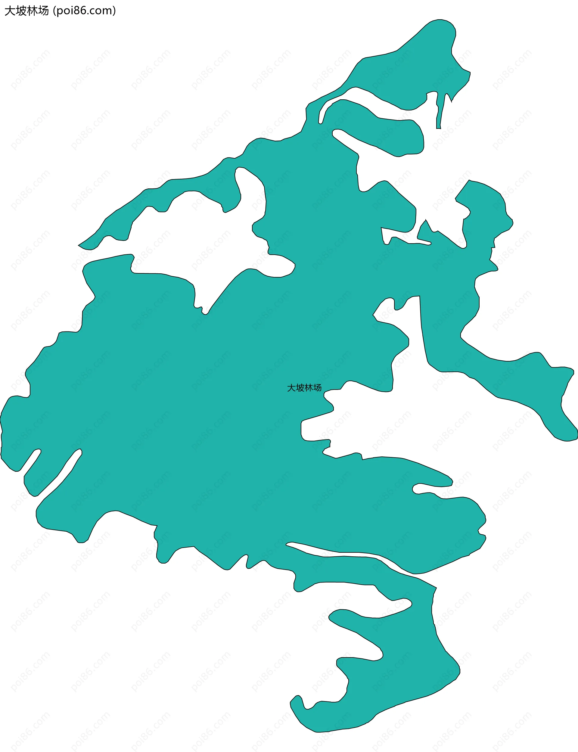 大坡林场边界地图