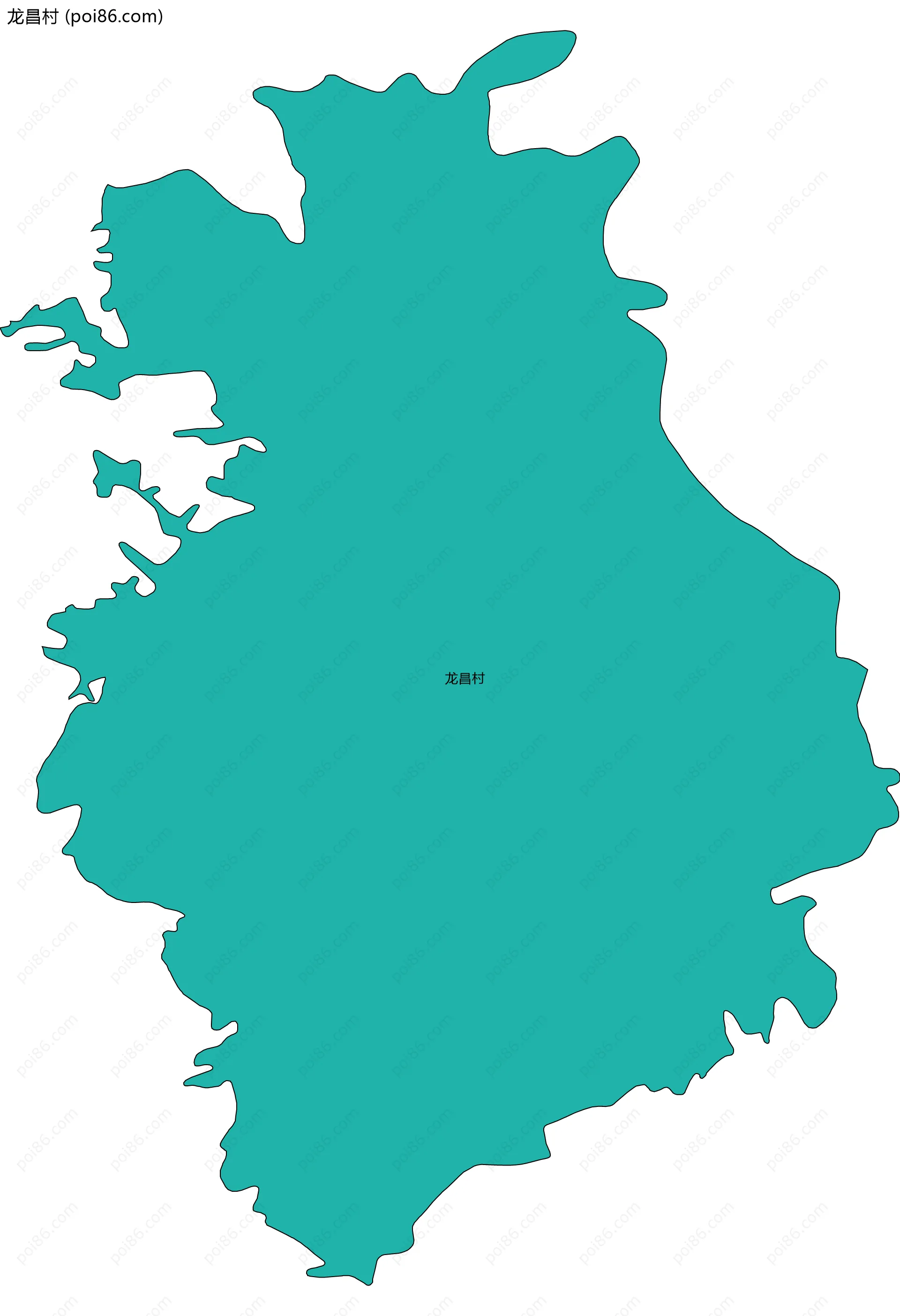 龙昌村边界地图