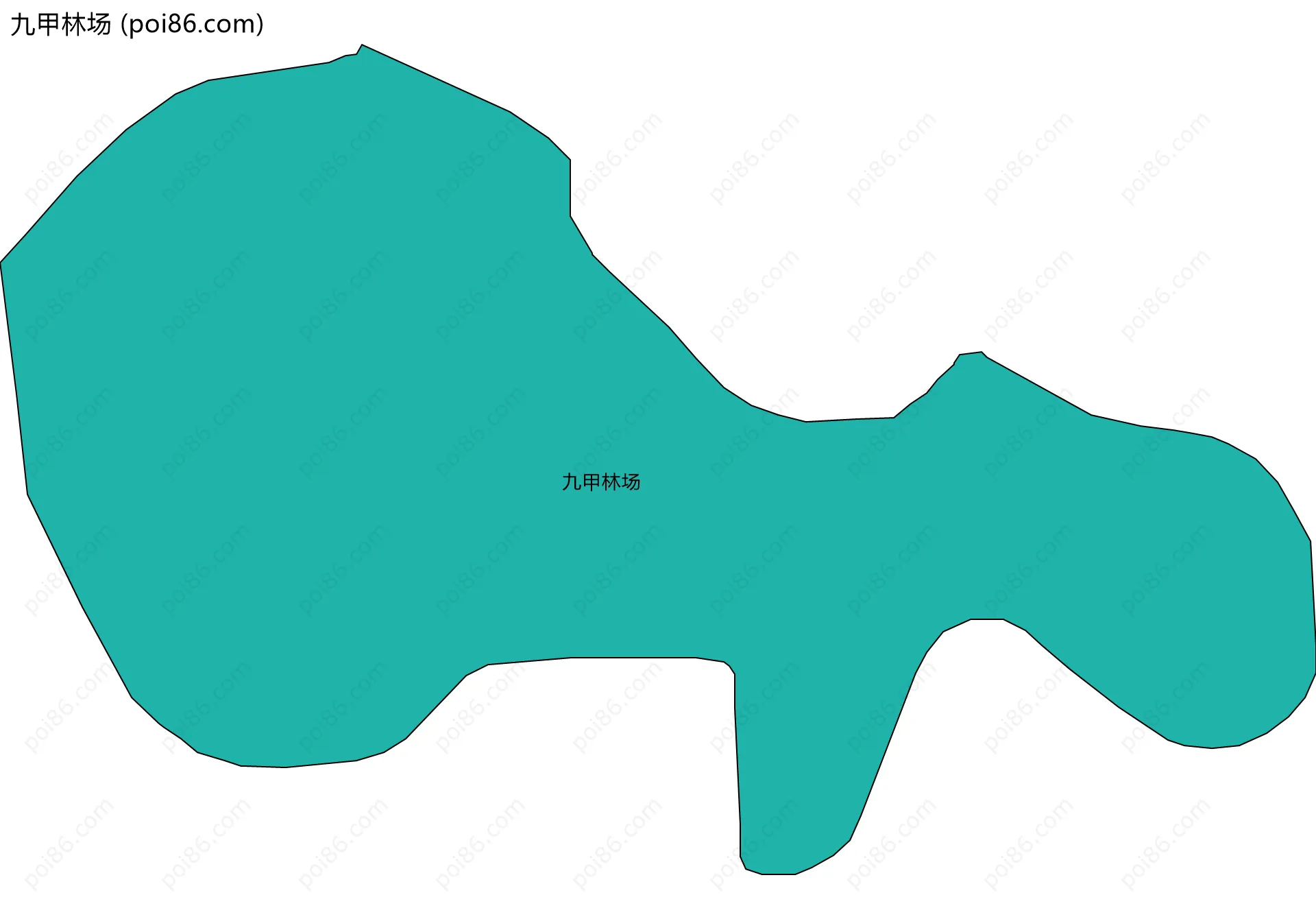 九甲林场边界地图