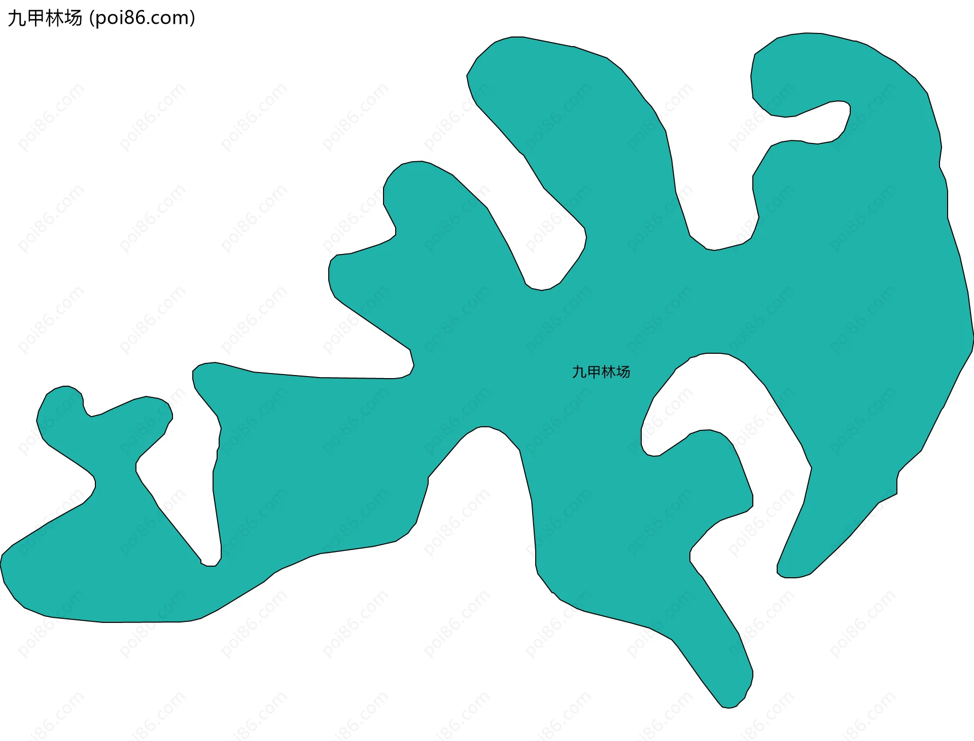 九甲林场边界地图