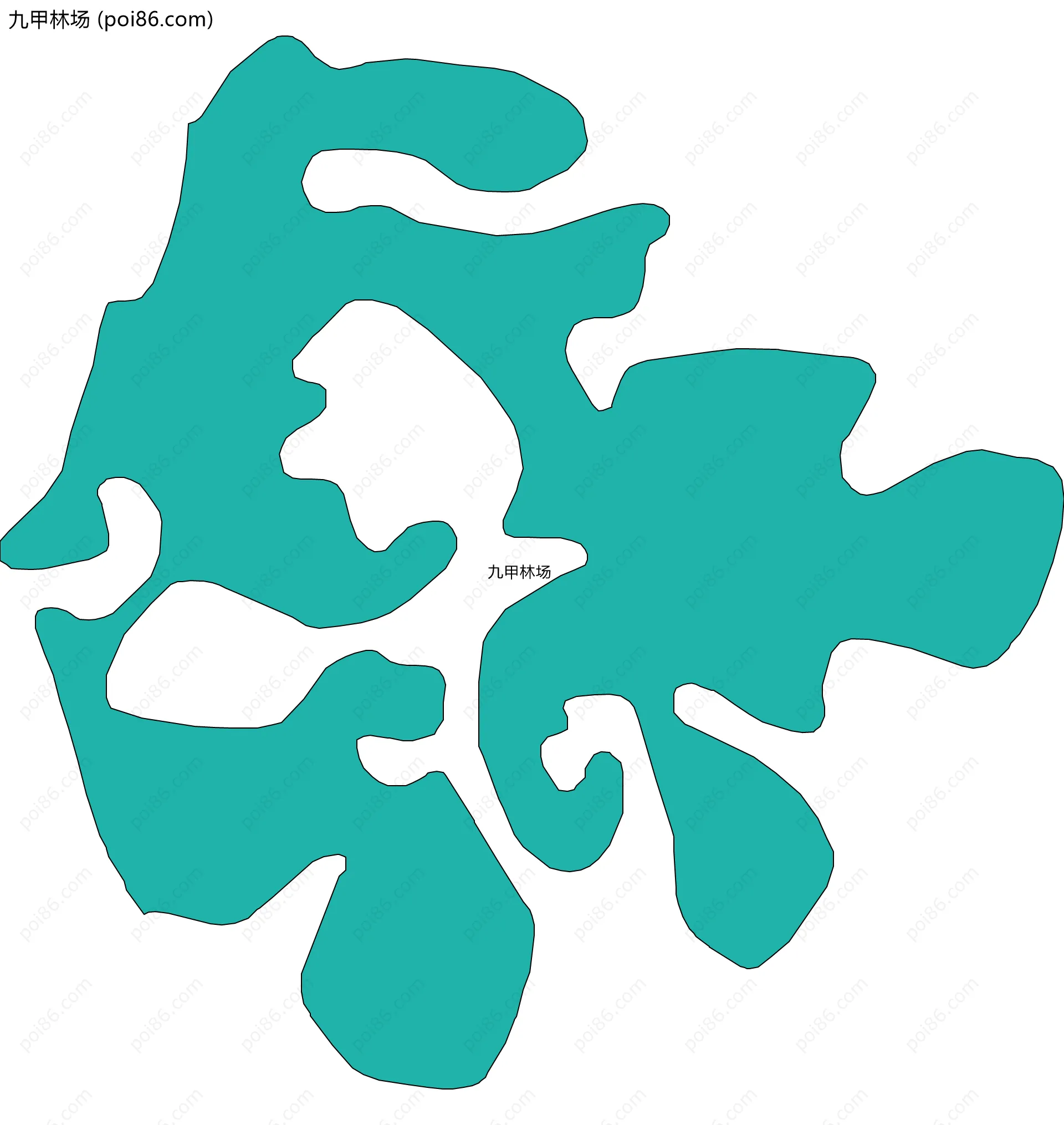 九甲林场边界地图