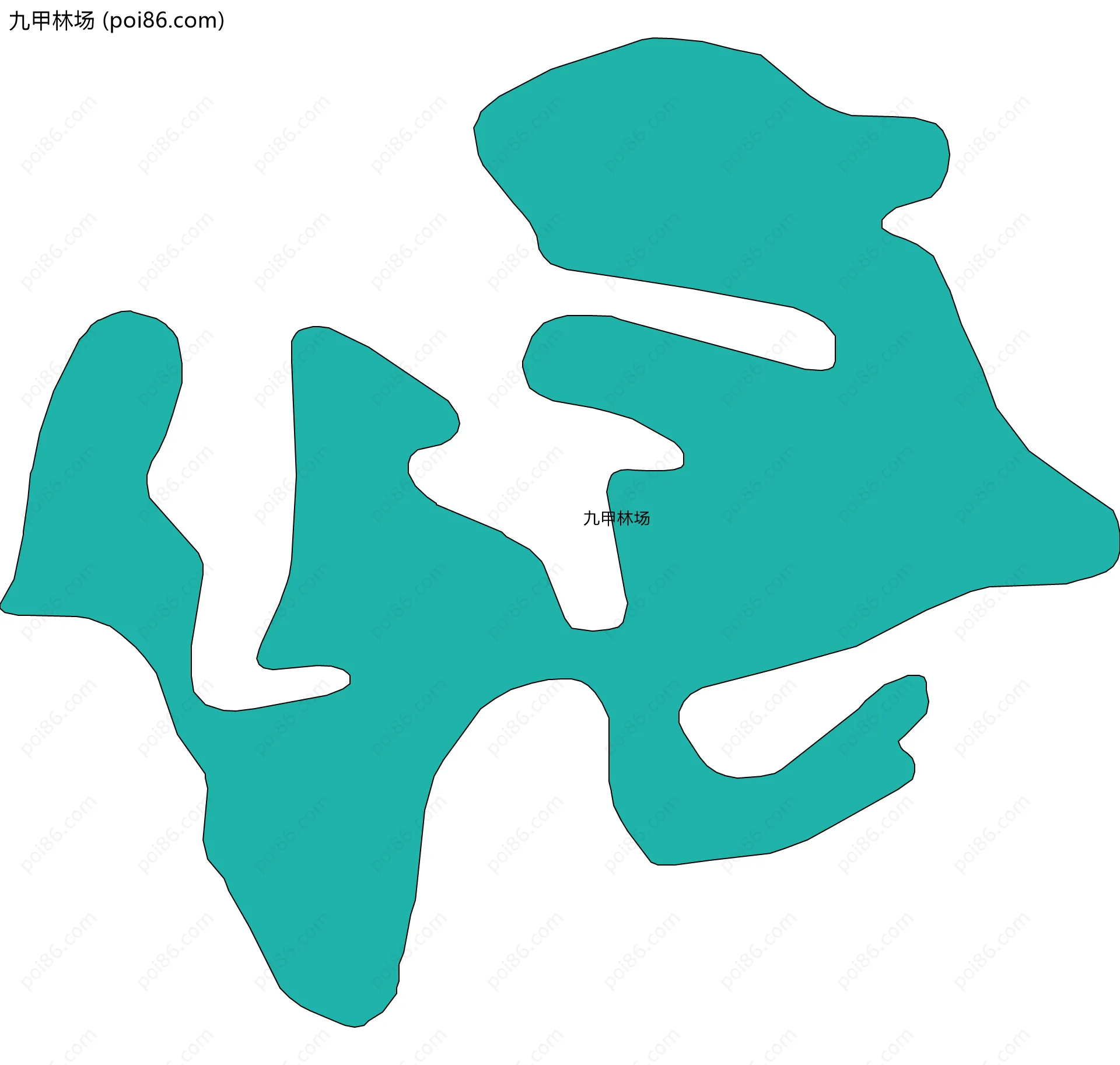 九甲林场边界地图