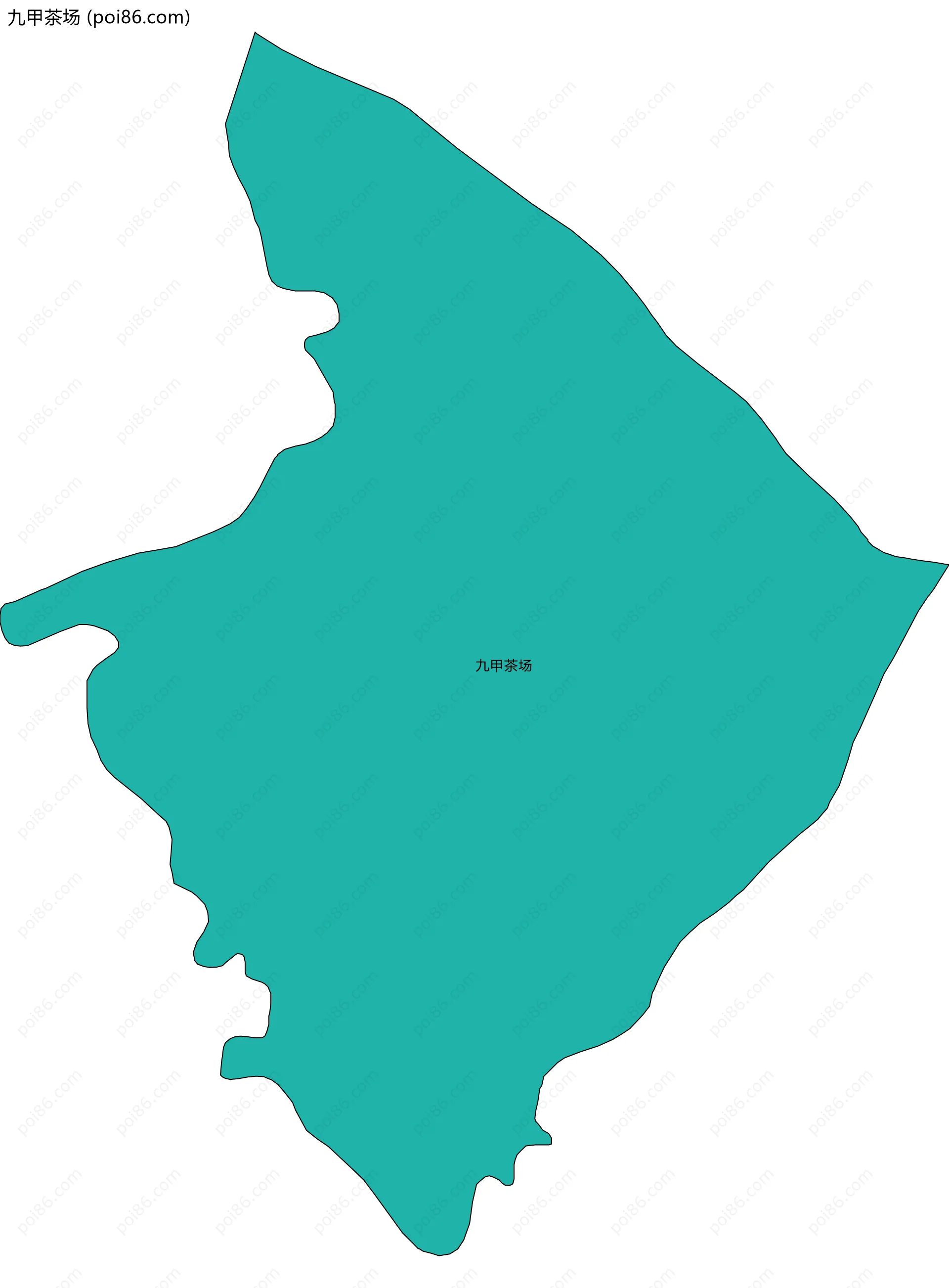 九甲茶场边界地图