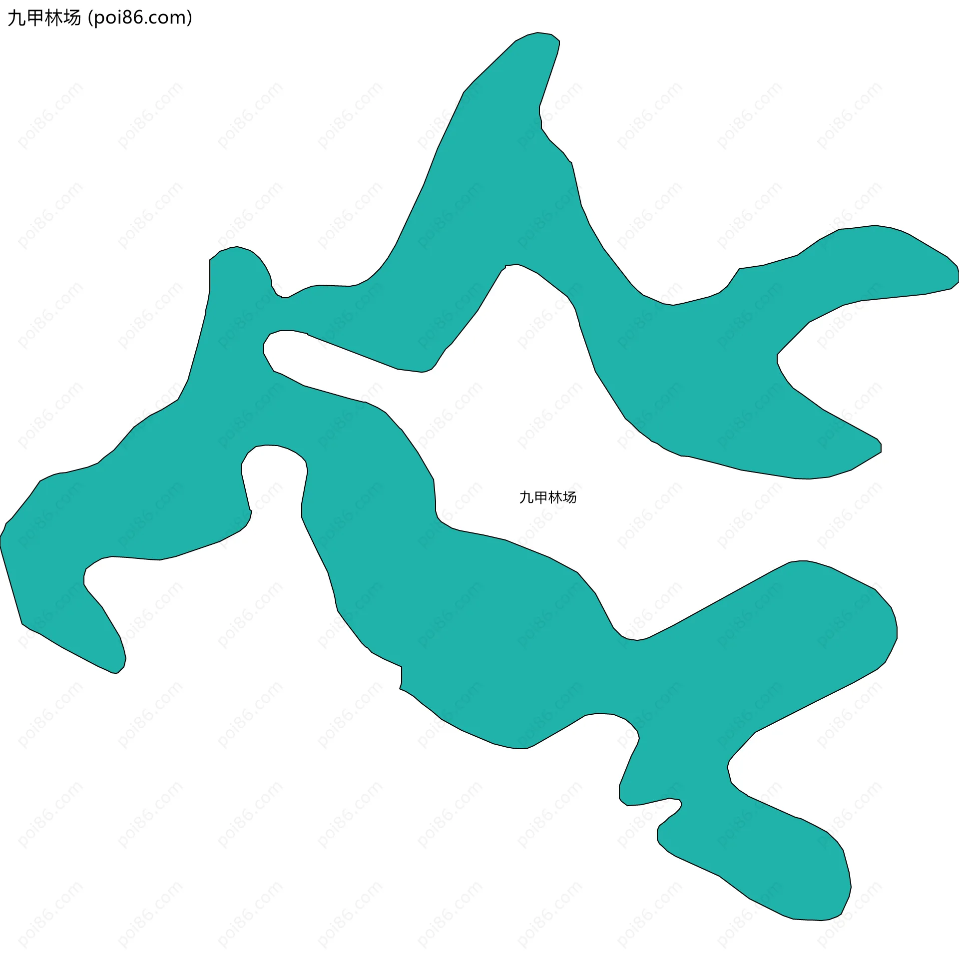 九甲林场边界地图