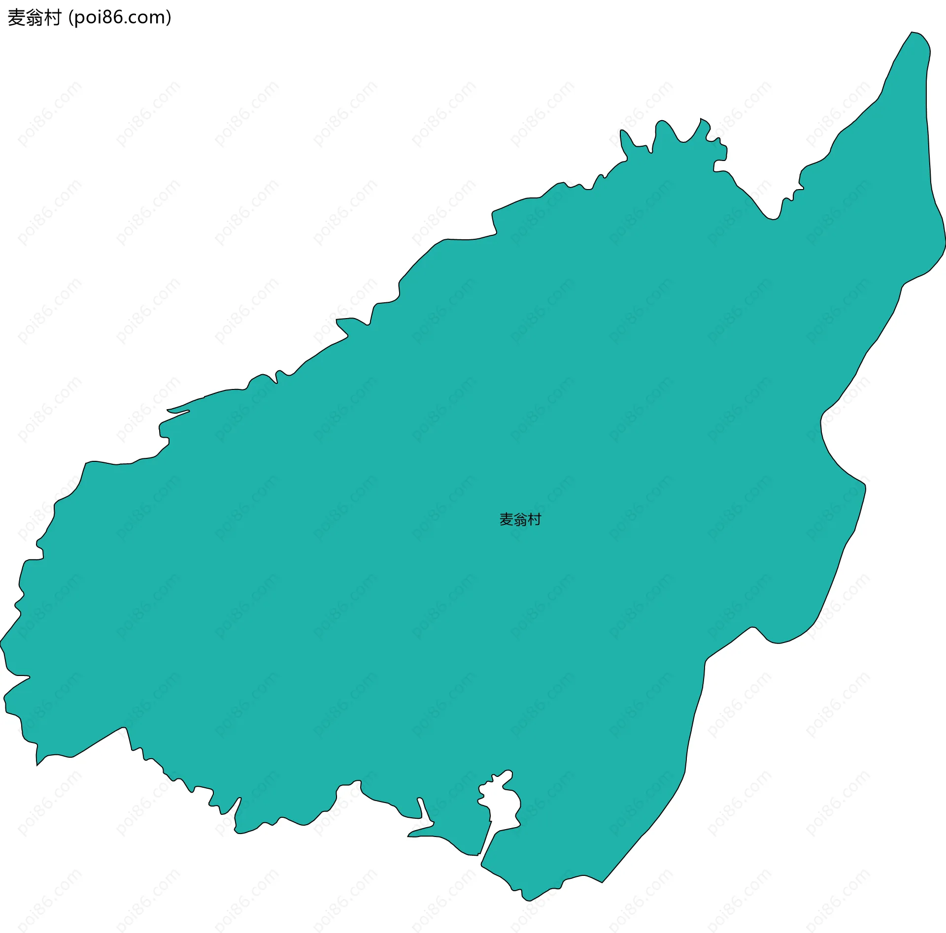 麦翁村边界地图