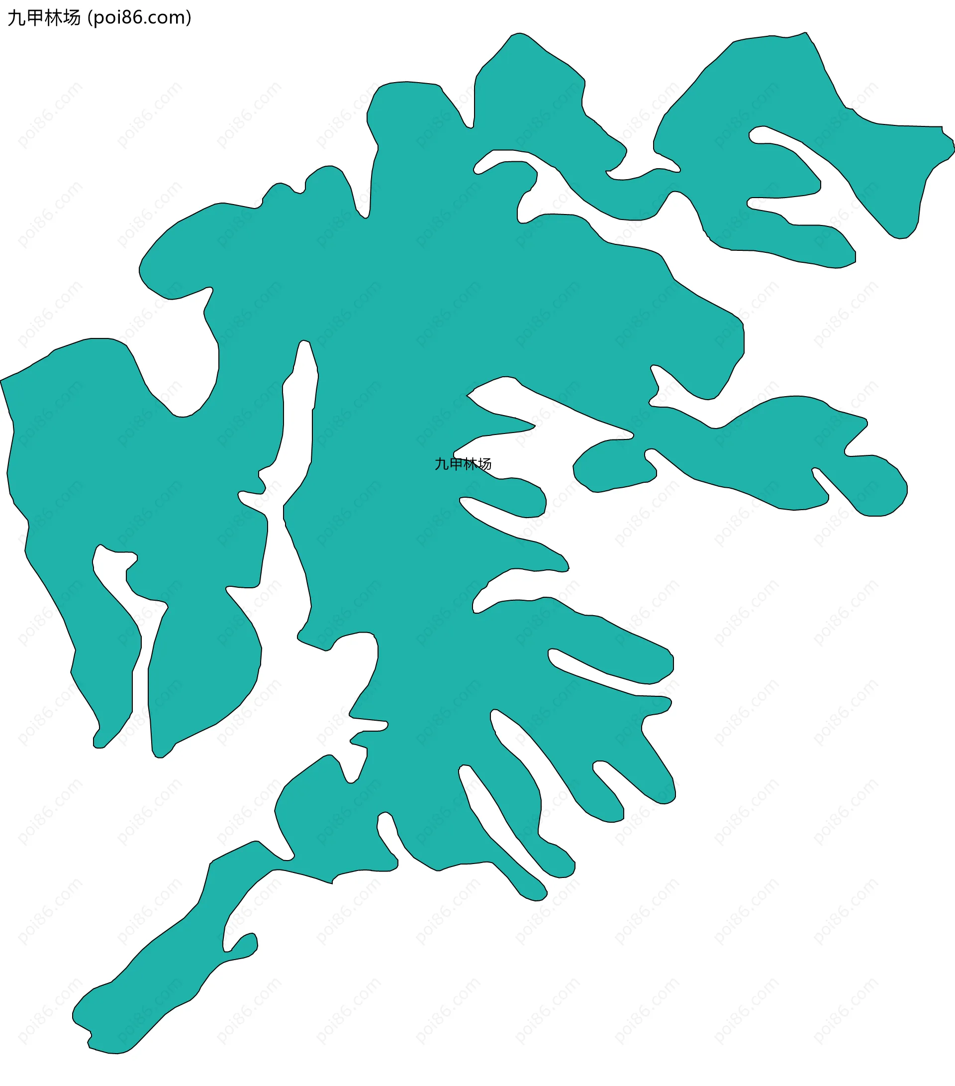 九甲林场边界地图