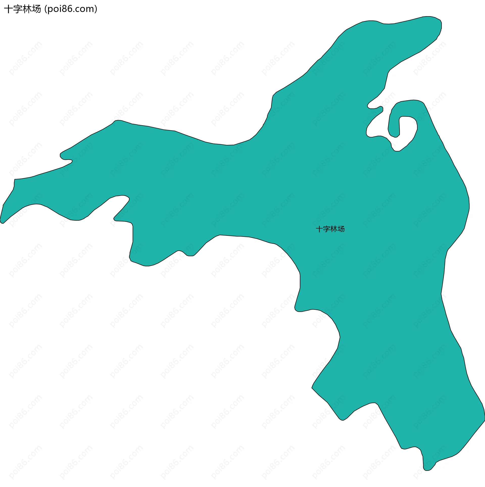 十字林场边界地图