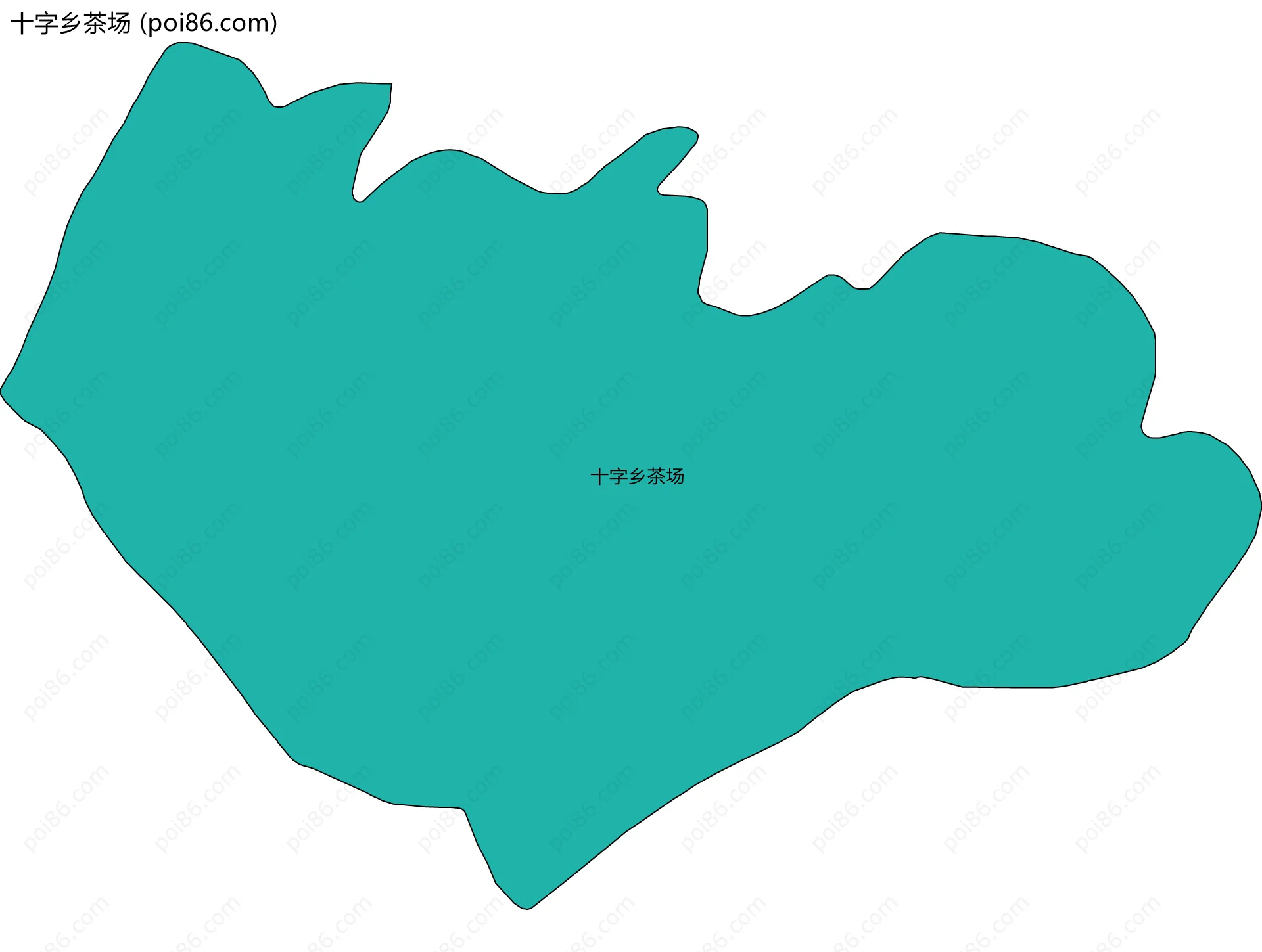 十字乡茶场边界地图