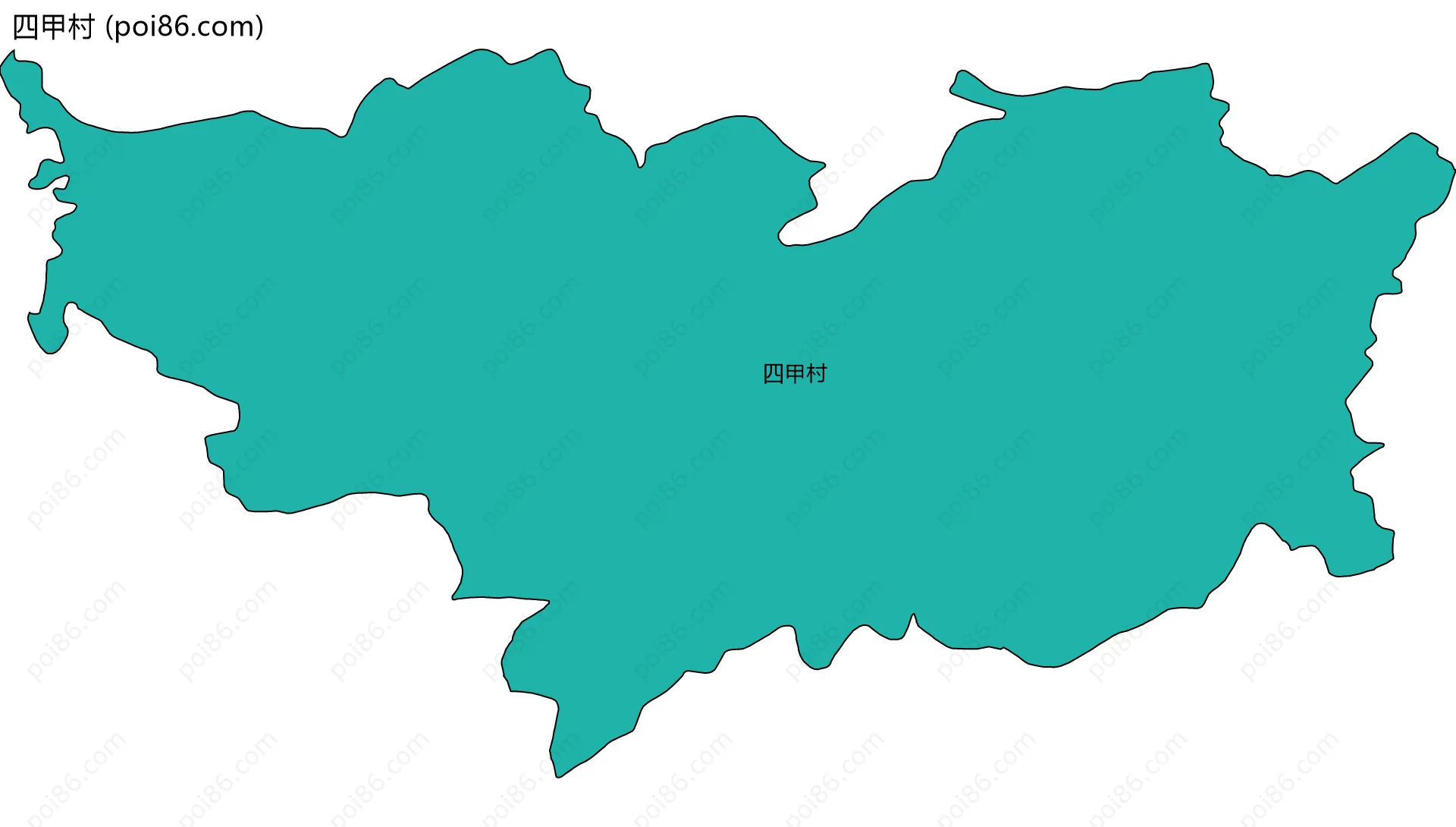 四甲村边界地图