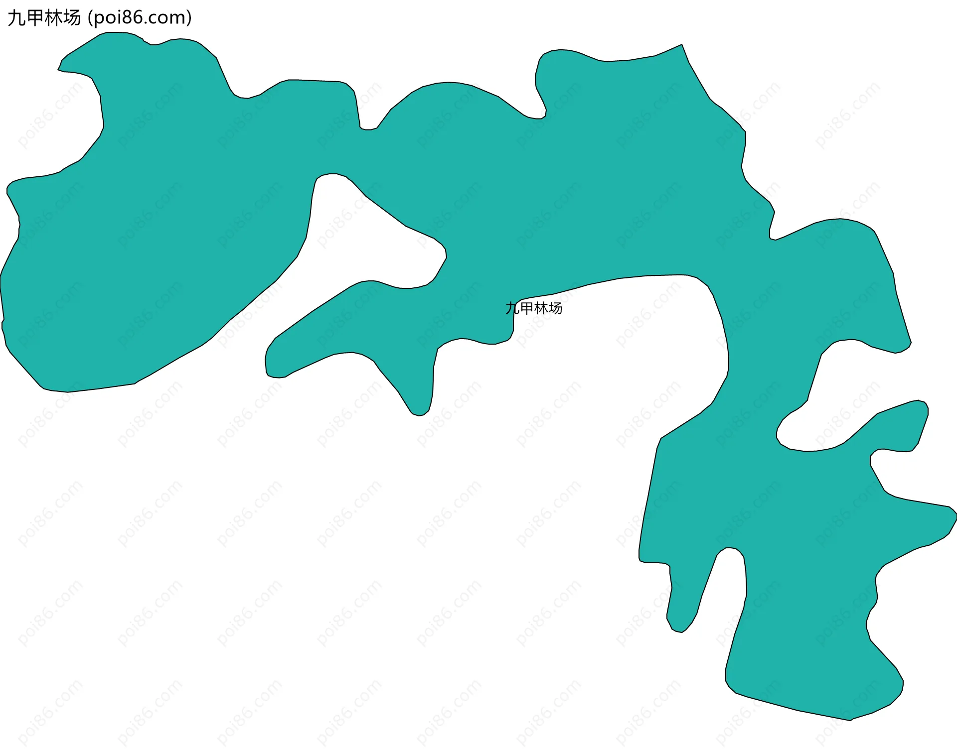 九甲林场边界地图