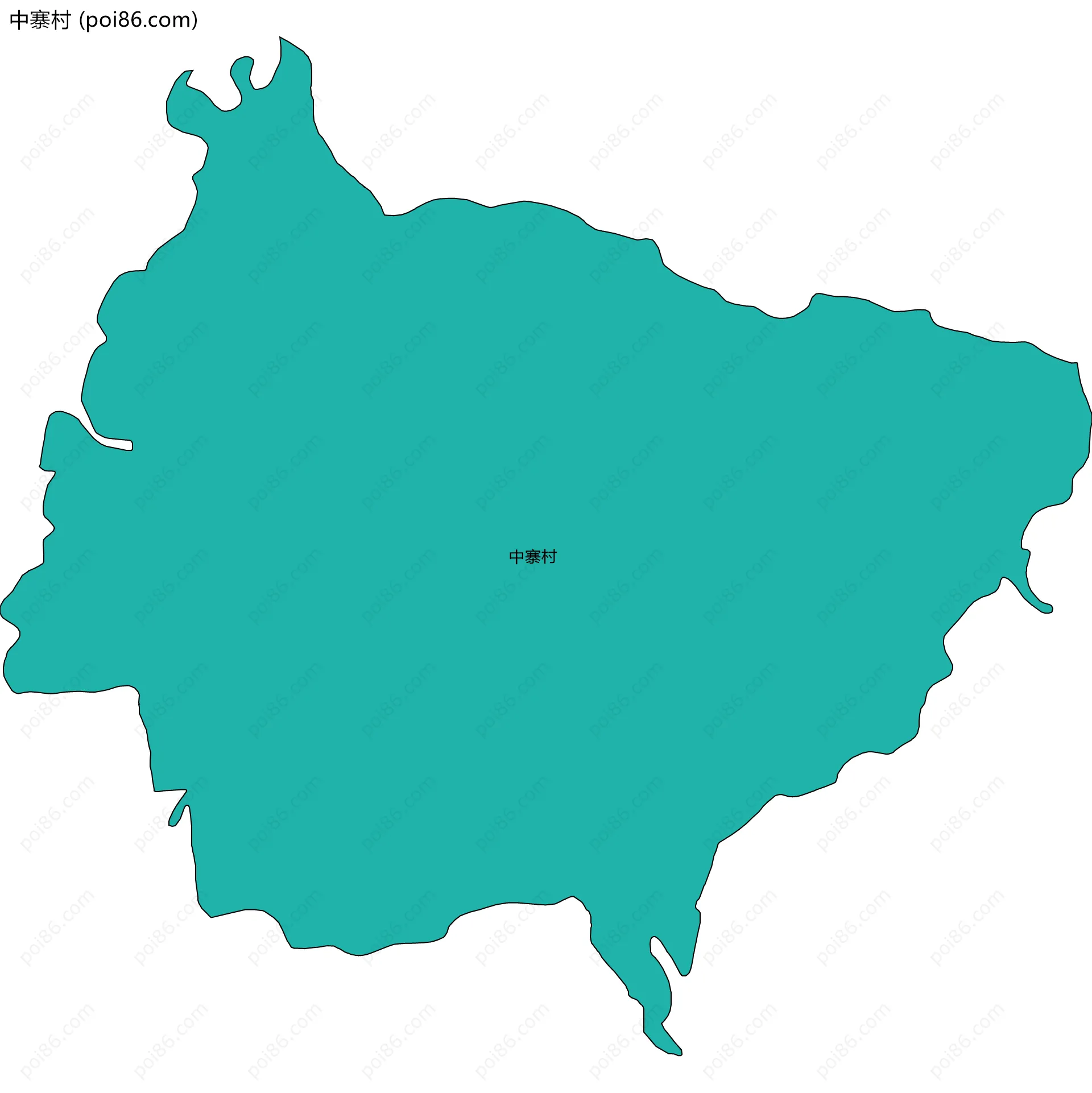 中寨村边界地图