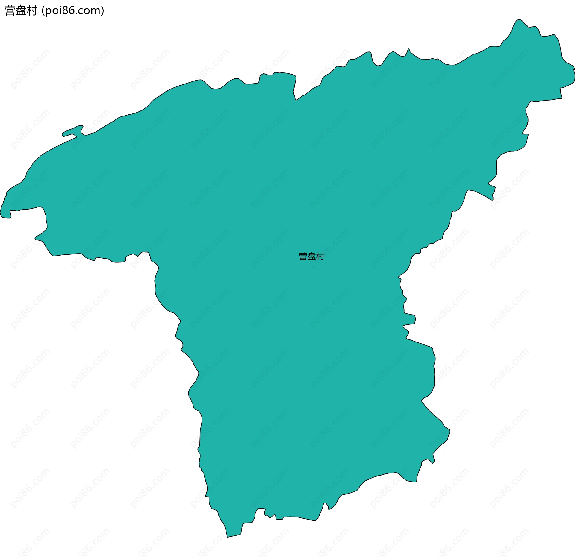 营盘村边界地图