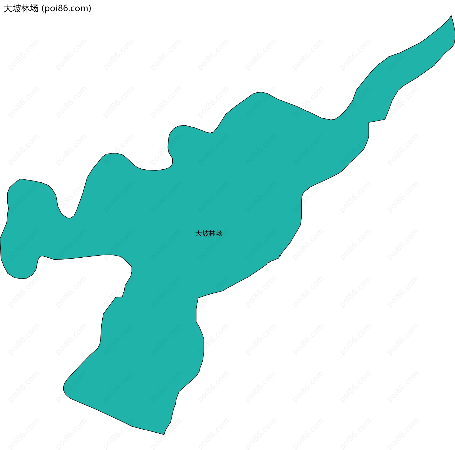 大坡林场边界地图