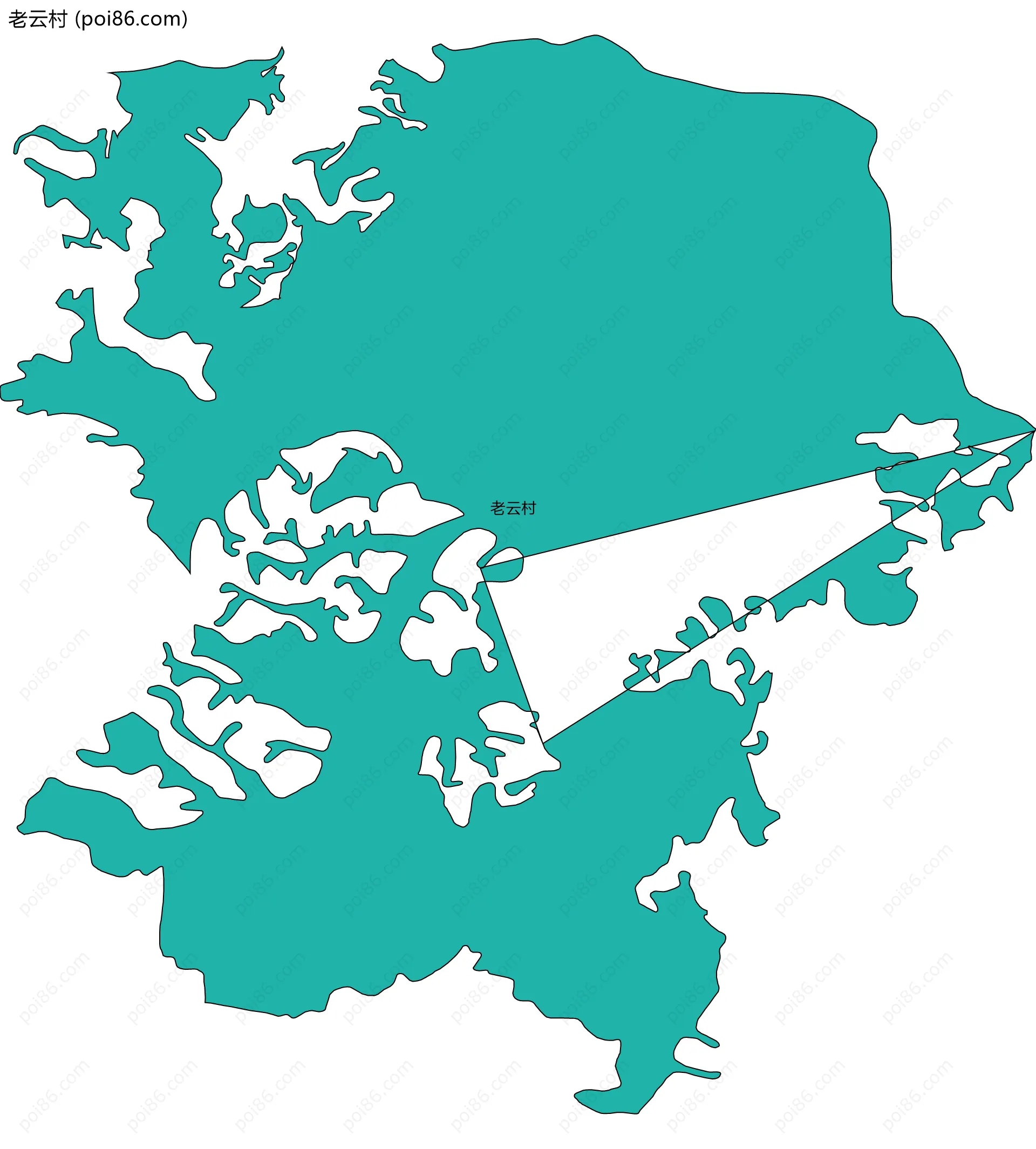 老云村边界地图