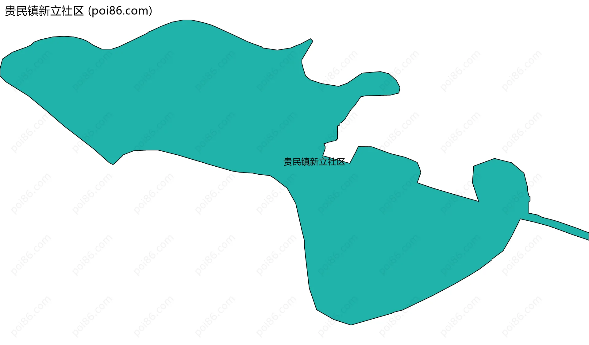 贵民镇新立社区边界地图