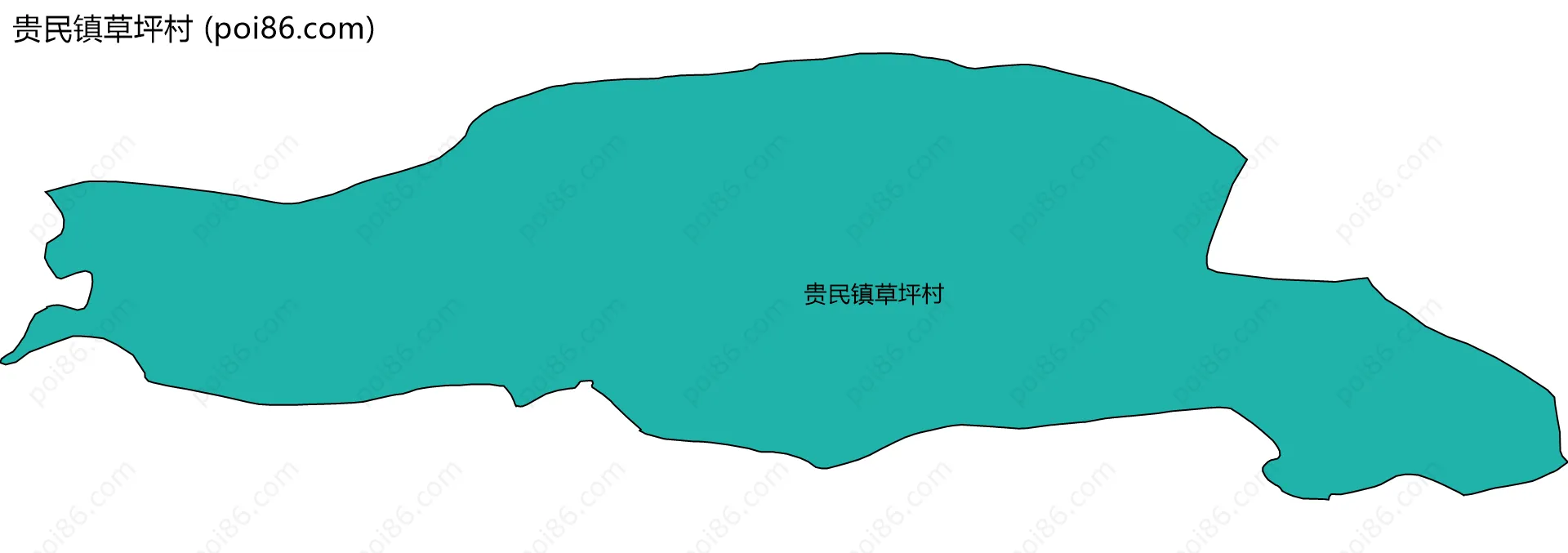 贵民镇草坪村边界地图