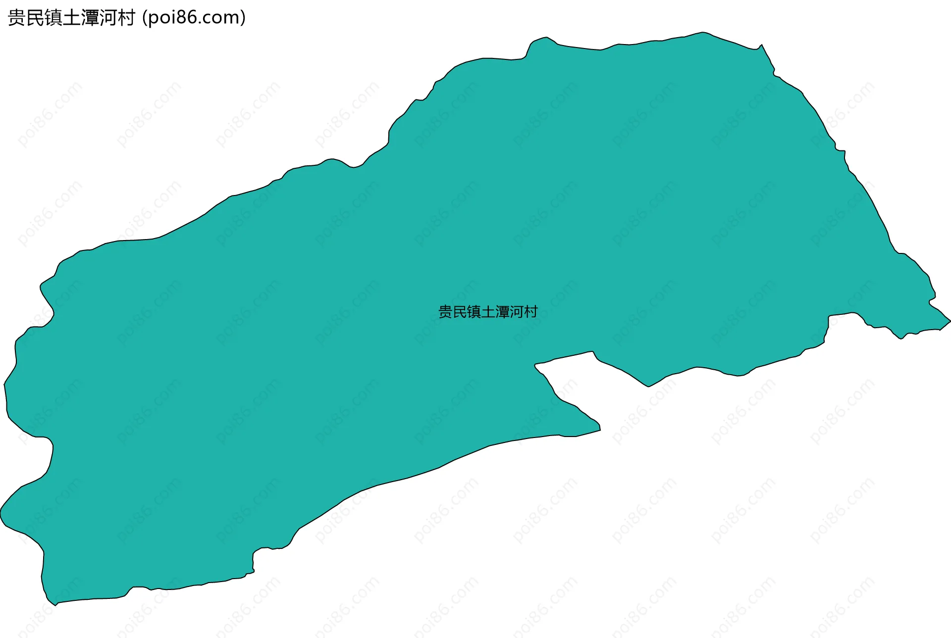 贵民镇土潭河村边界地图