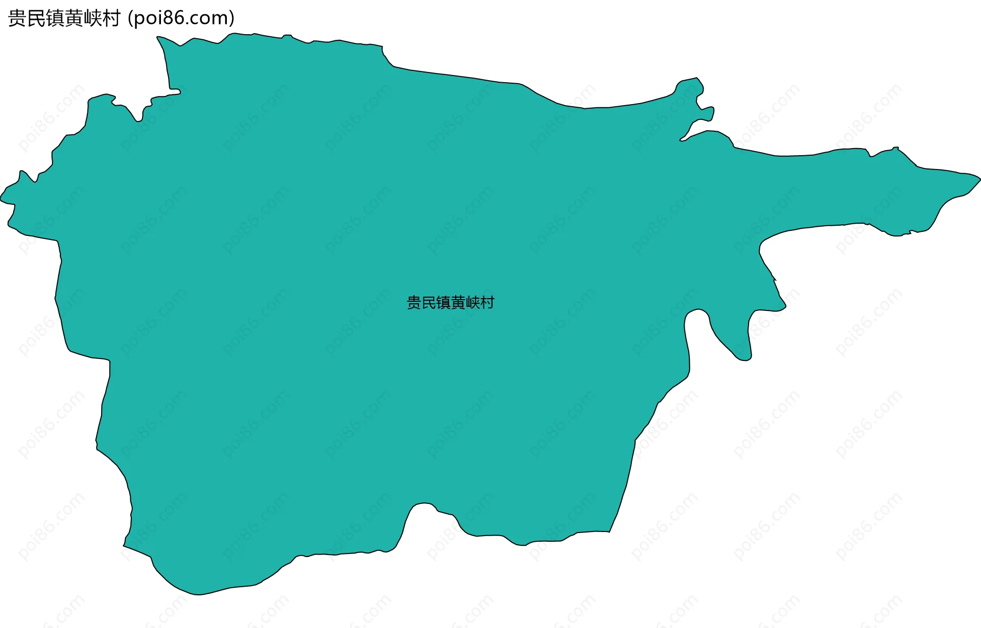 贵民镇黄峡村边界地图