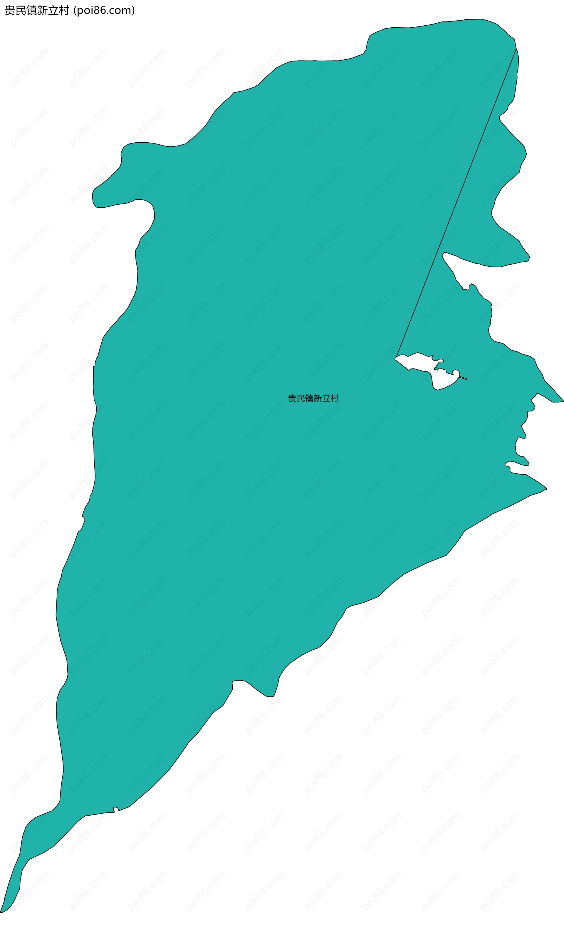 贵民镇新立村边界地图
