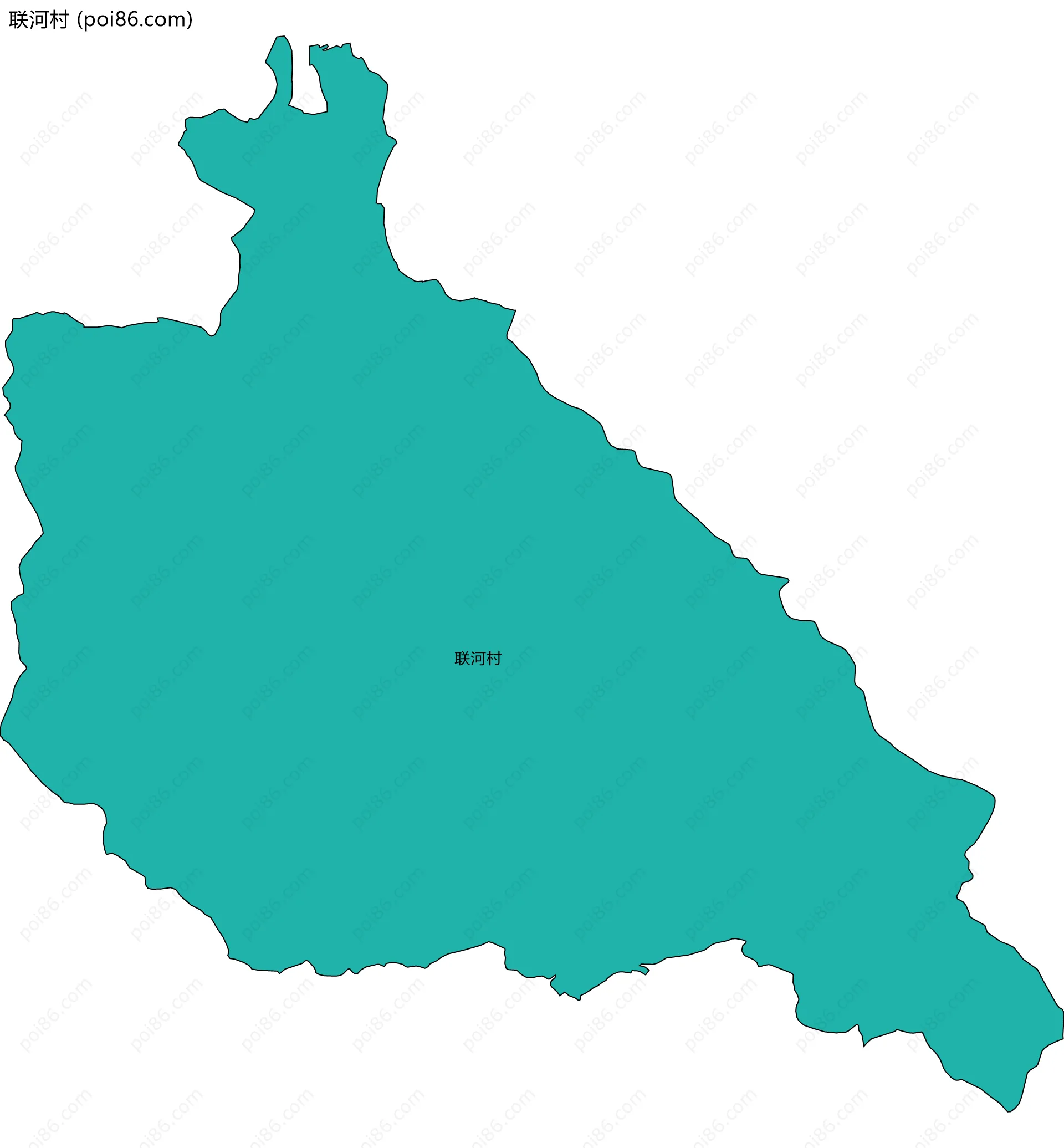 联河村边界地图
