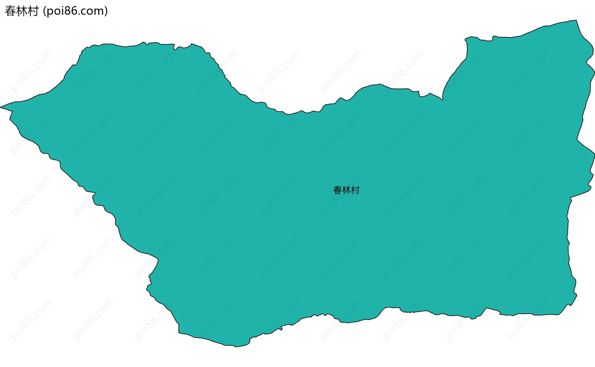 春林村边界地图
