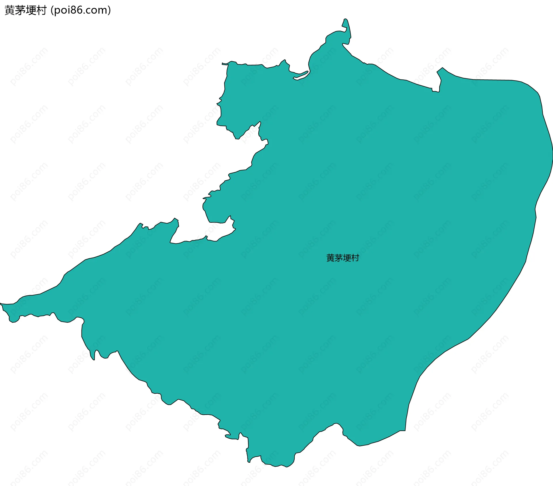 黄茅埂村边界地图