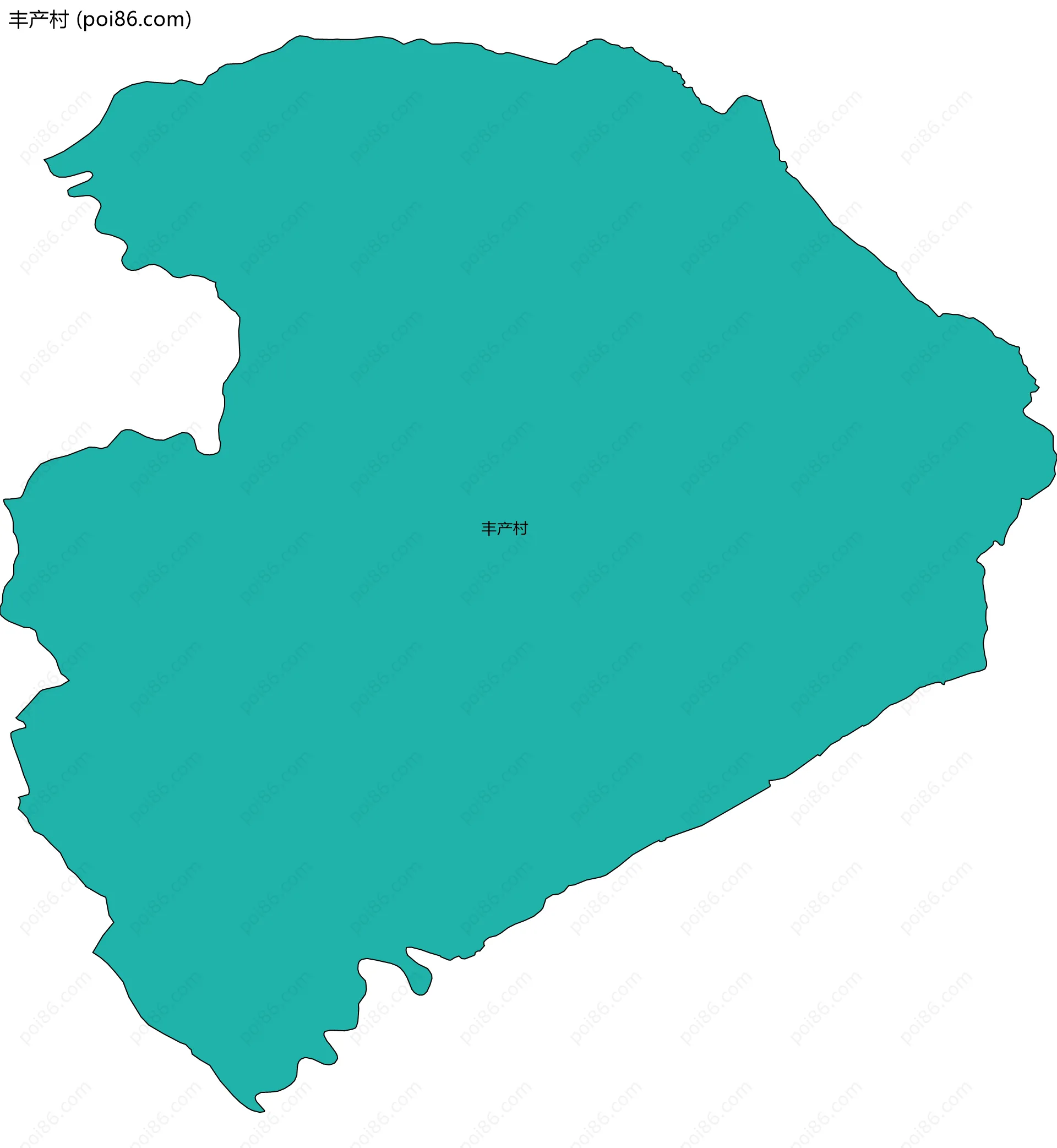 丰产村边界地图