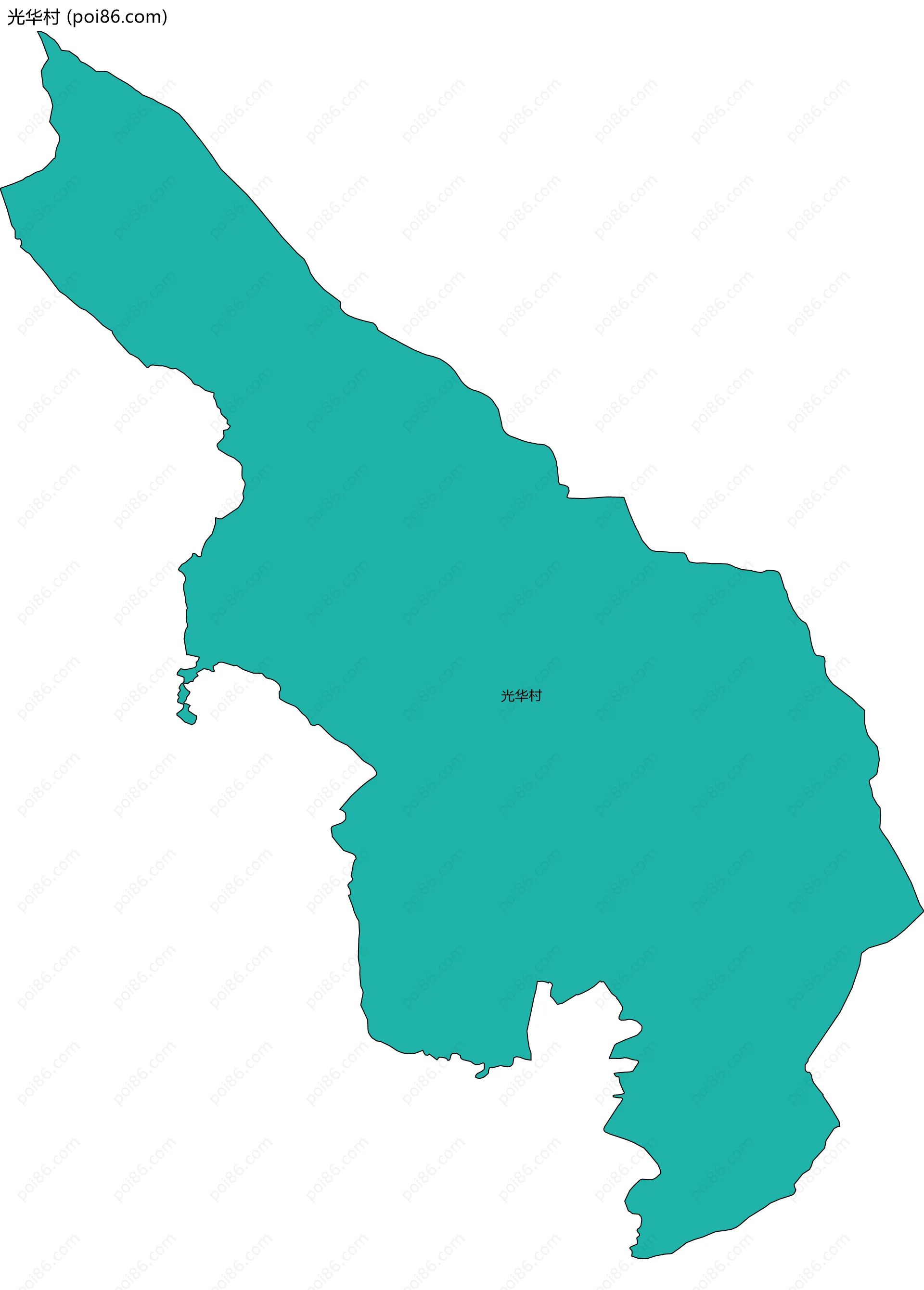光华村边界地图
