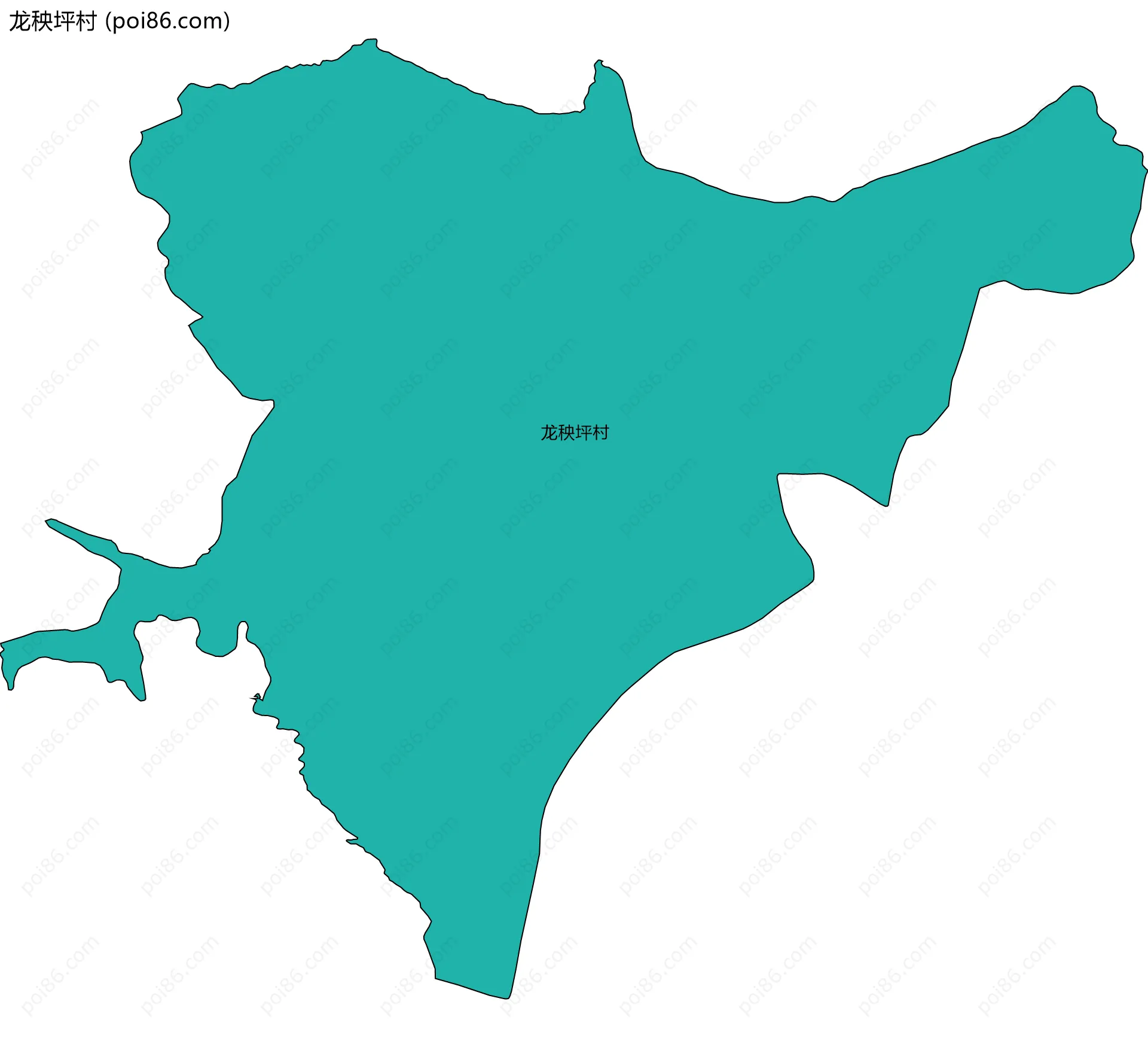 龙秧坪村边界地图