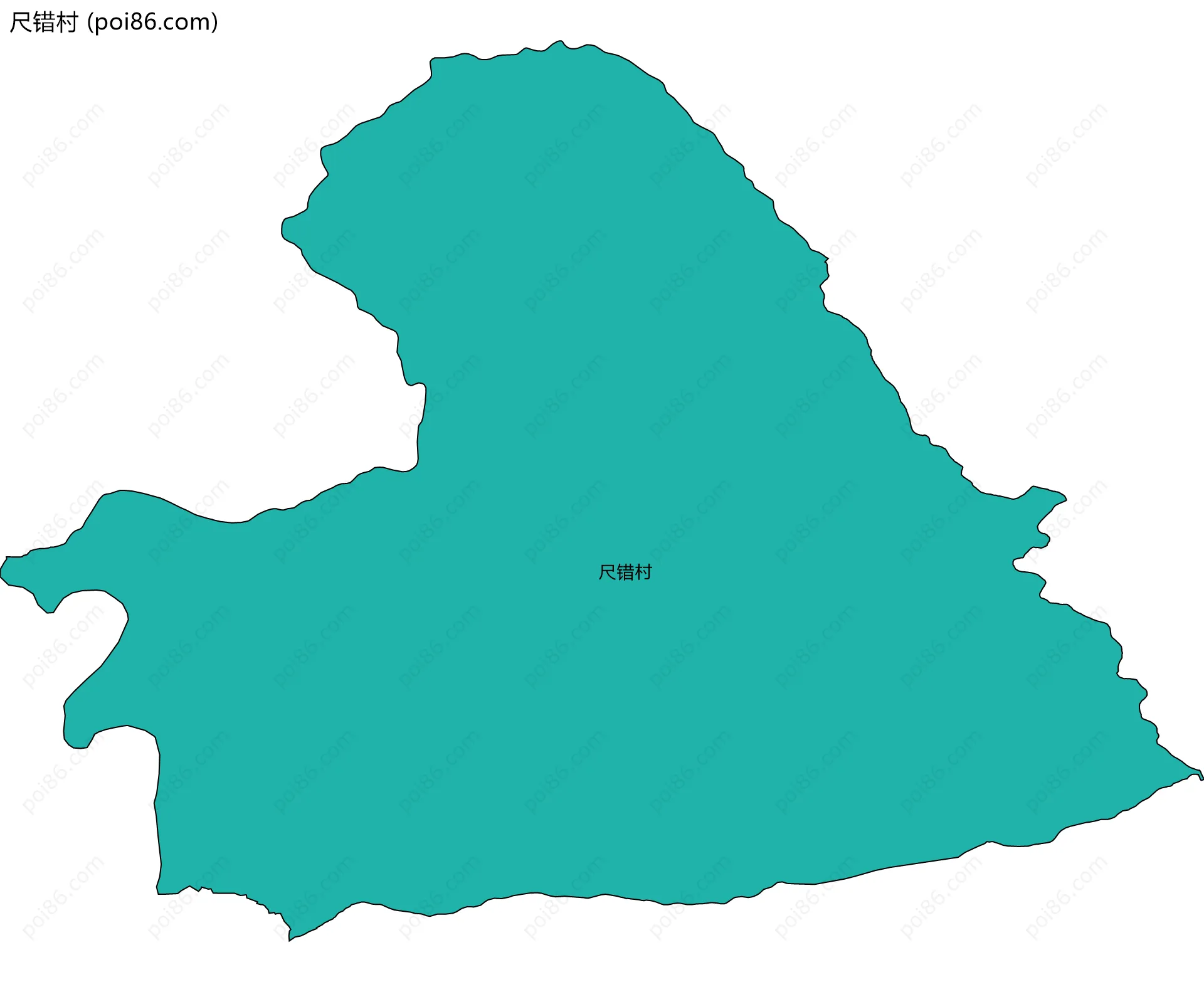 尺错村边界地图