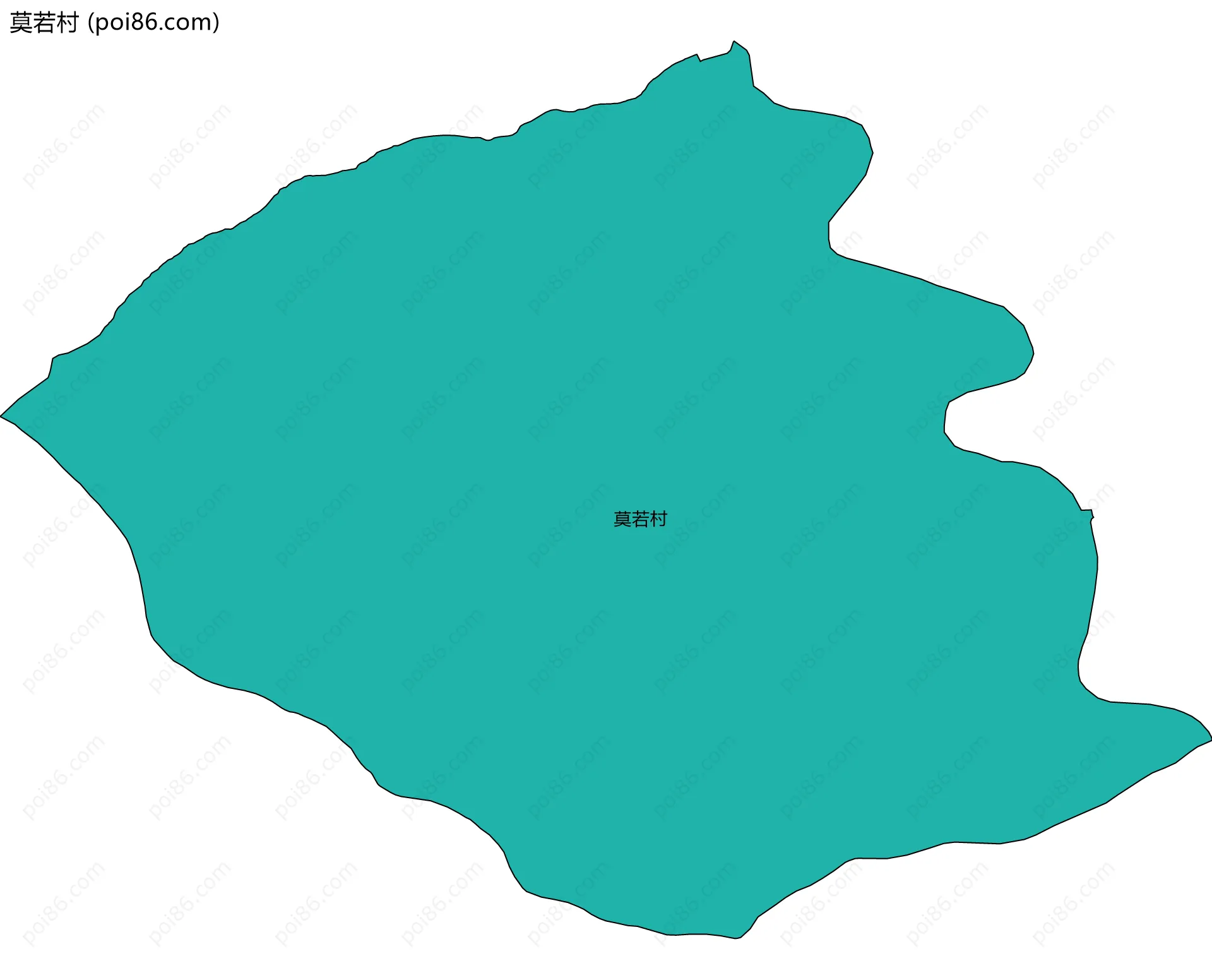 莫若村边界地图