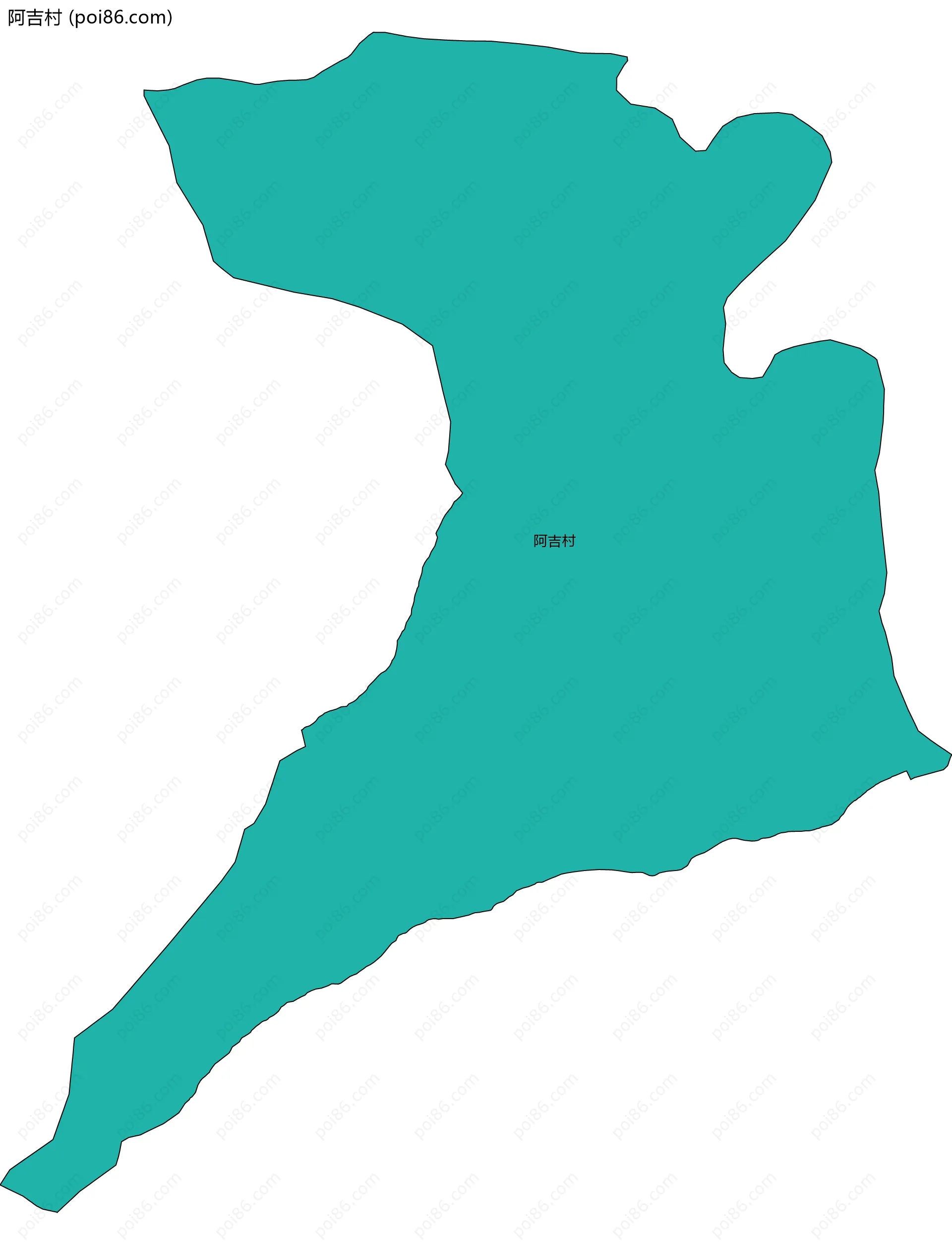 阿吉村边界地图