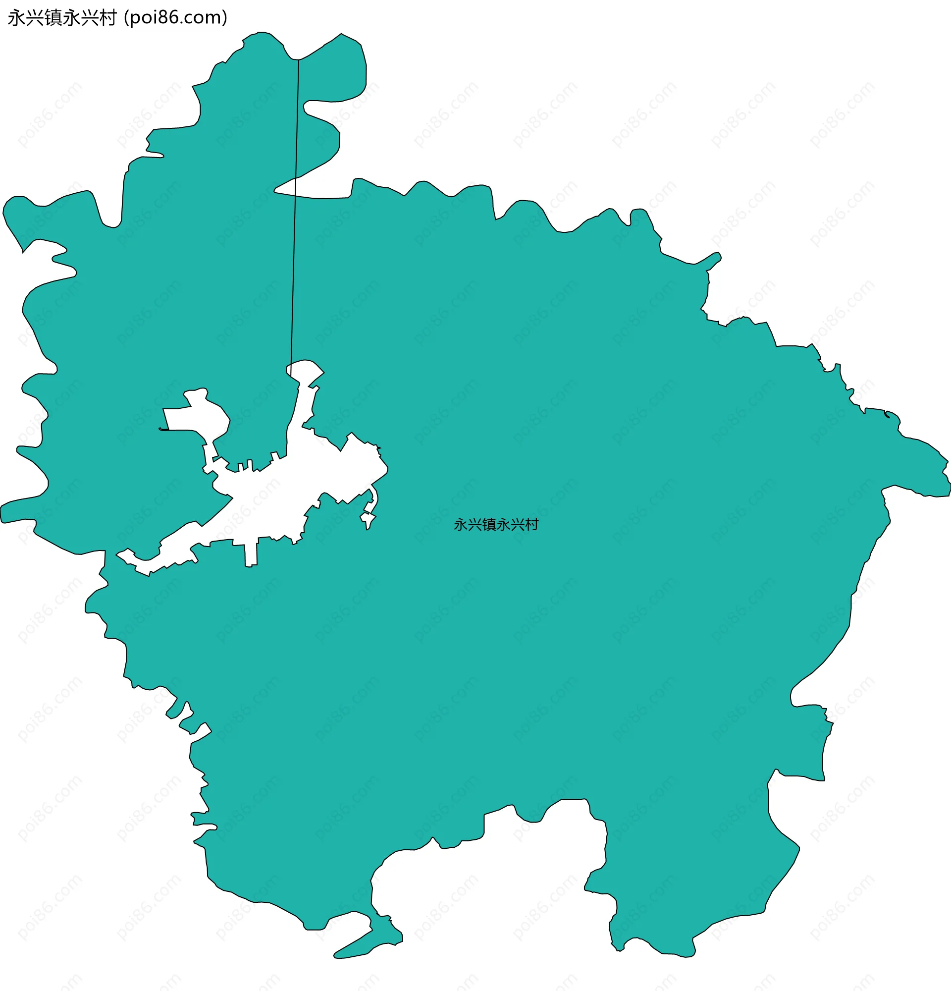 永兴镇永兴村边界地图