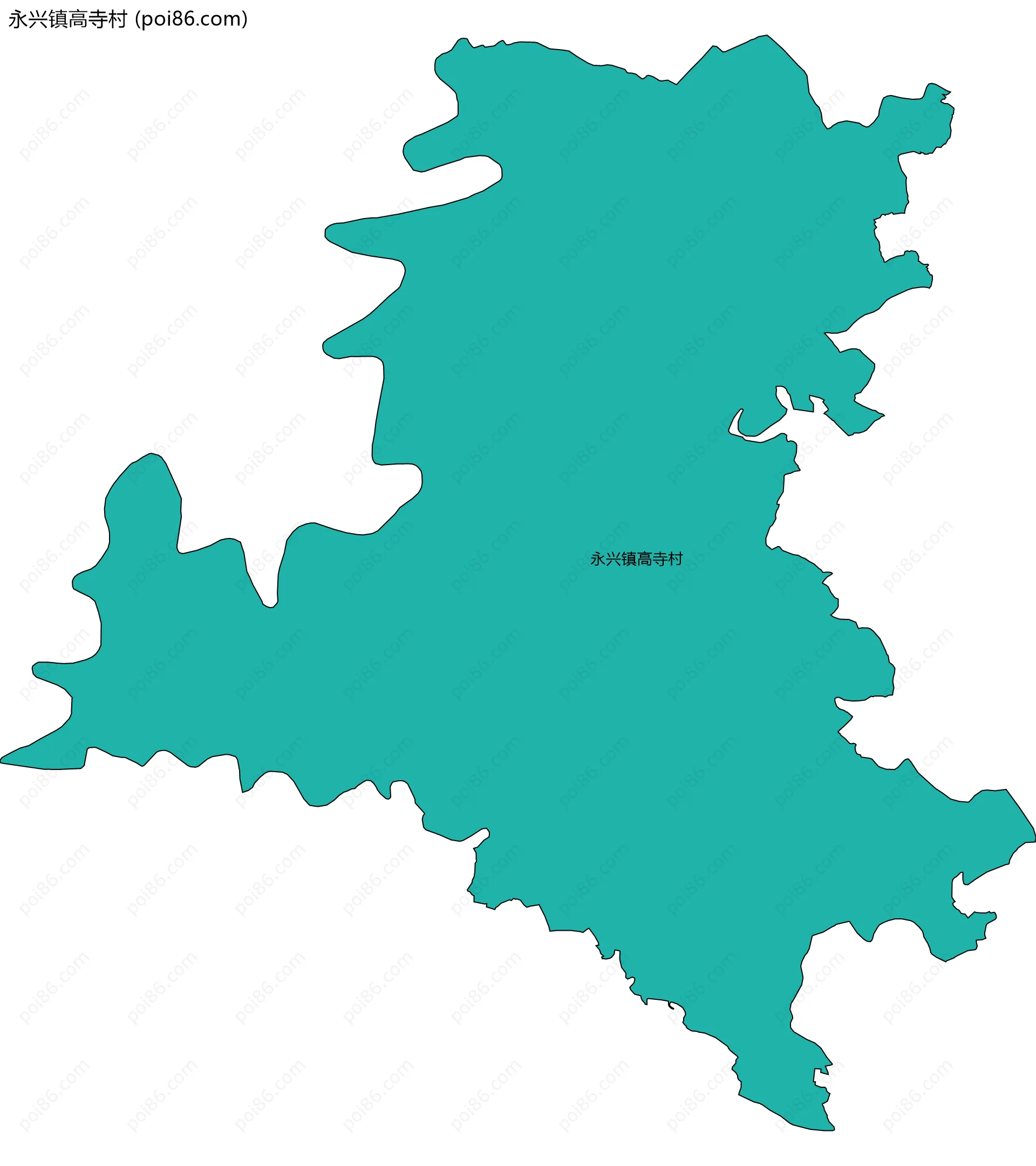 永兴镇高寺村边界地图