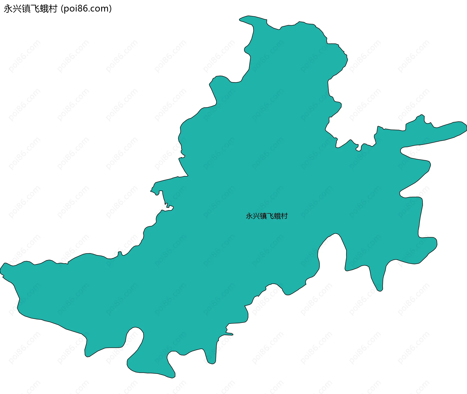 永兴镇飞蛾村边界地图