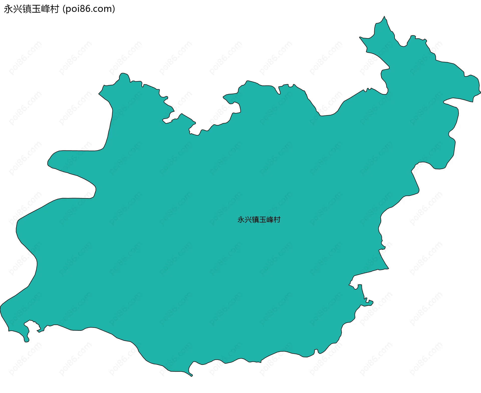 永兴镇玉峰村边界地图