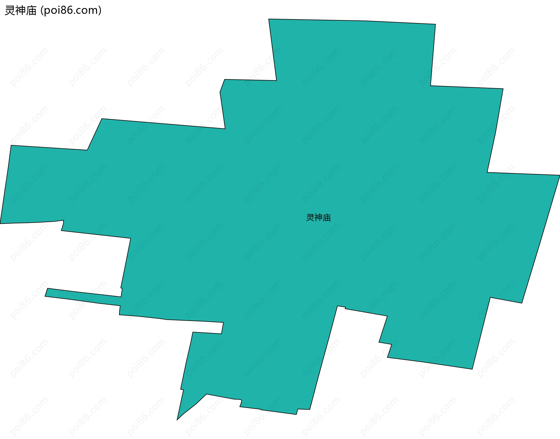 灵神庙边界地图