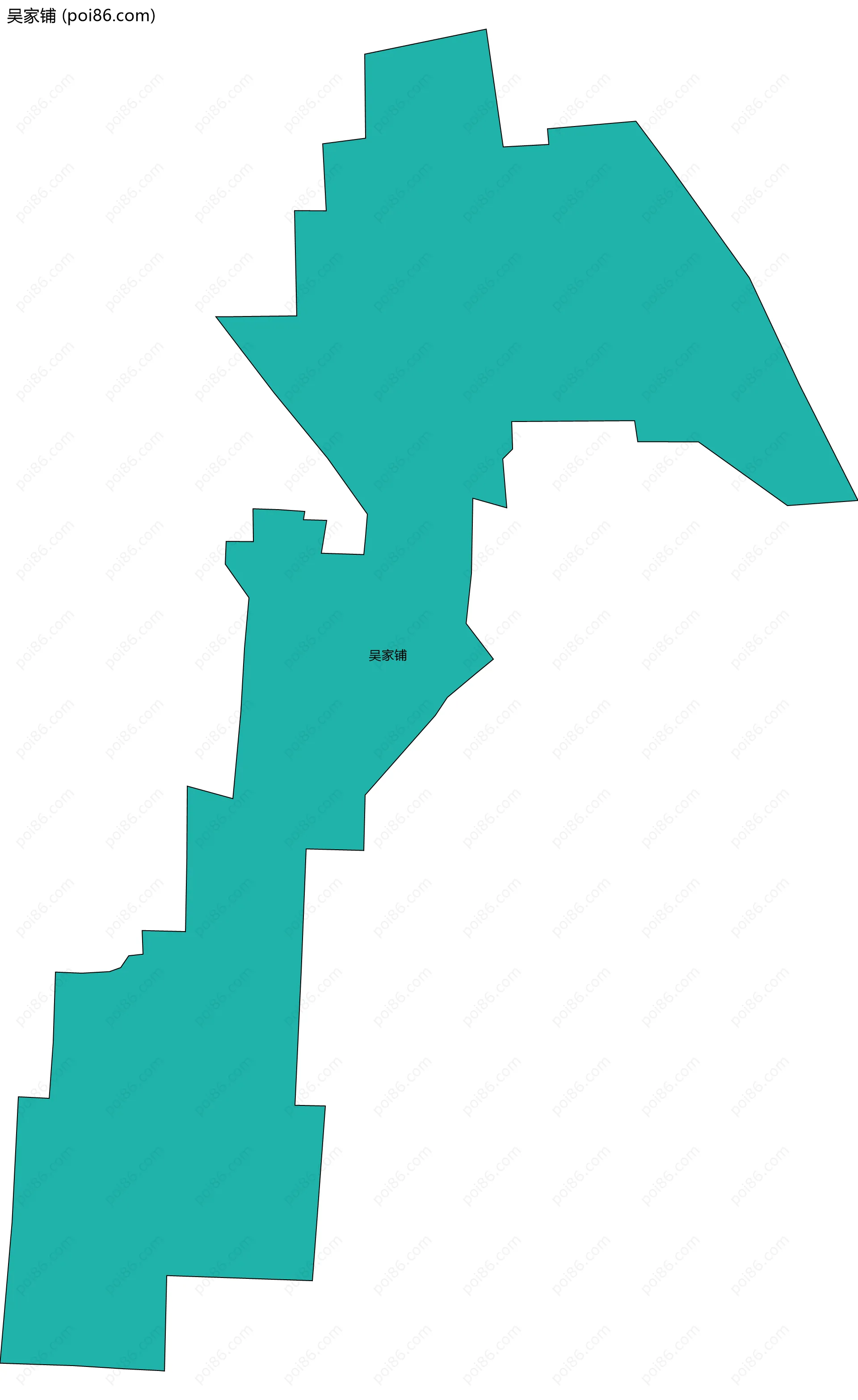 吴家铺边界地图