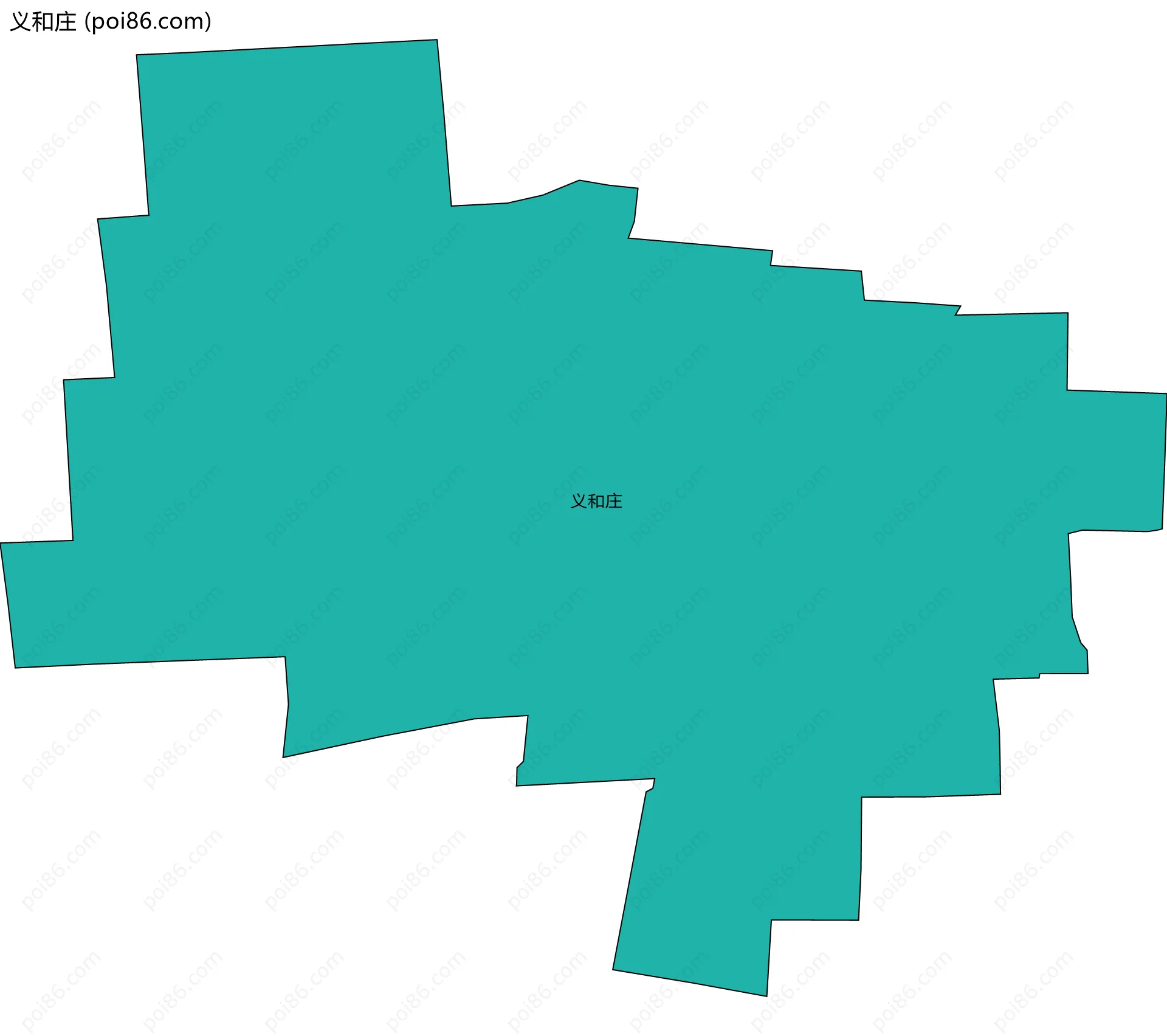义和庄边界地图