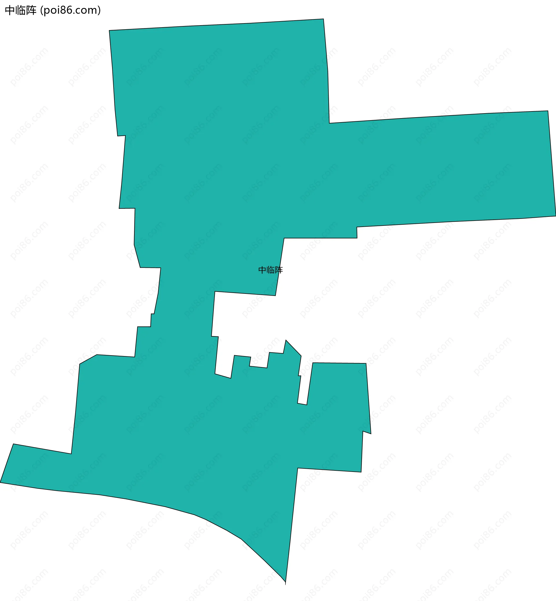 中临阵边界地图