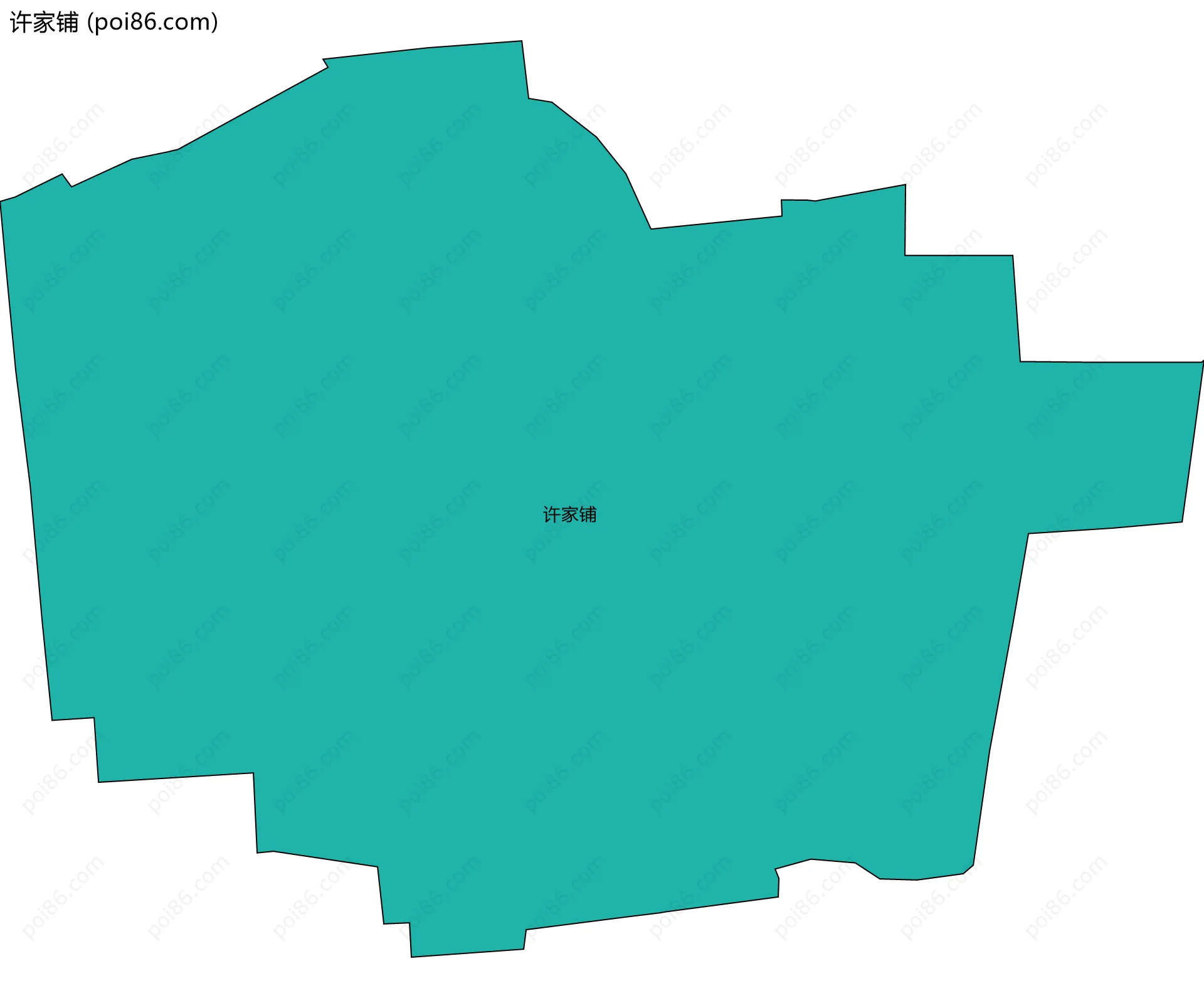 许家铺边界地图