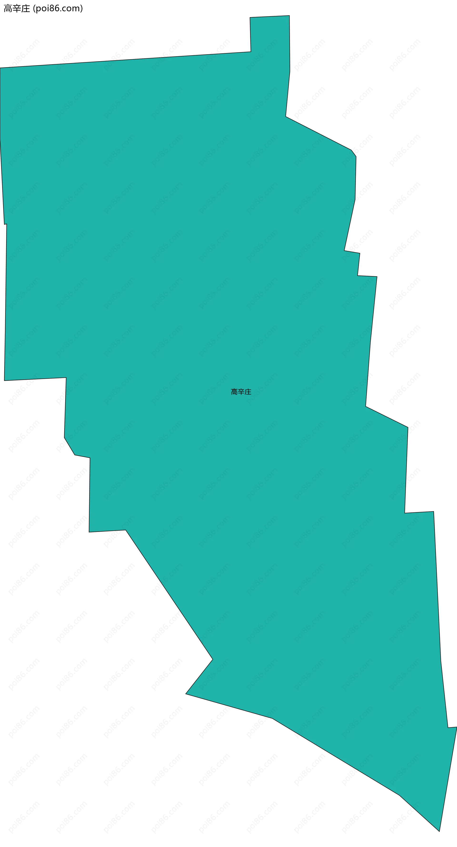 高辛庄边界地图