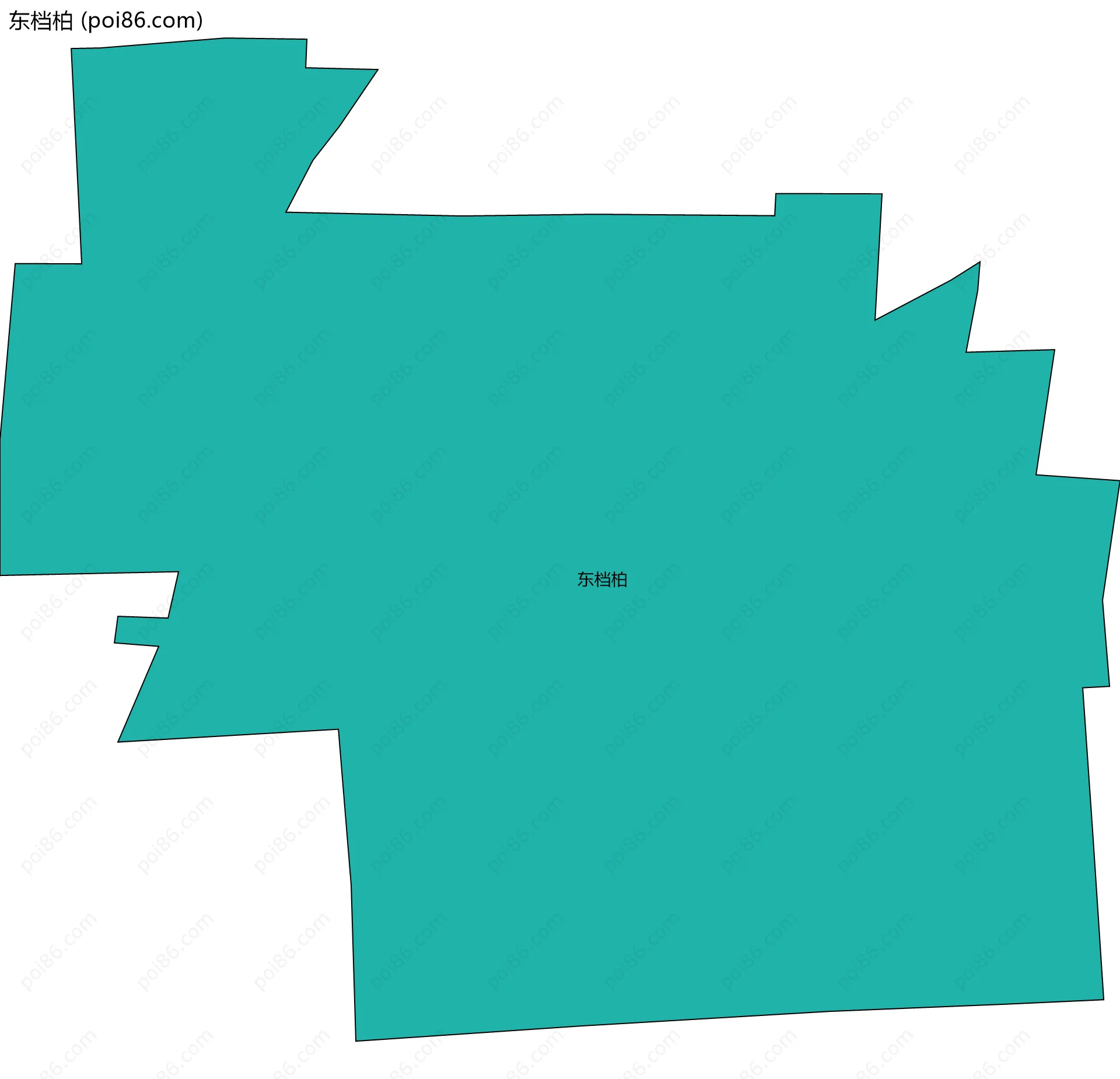 东档柏边界地图