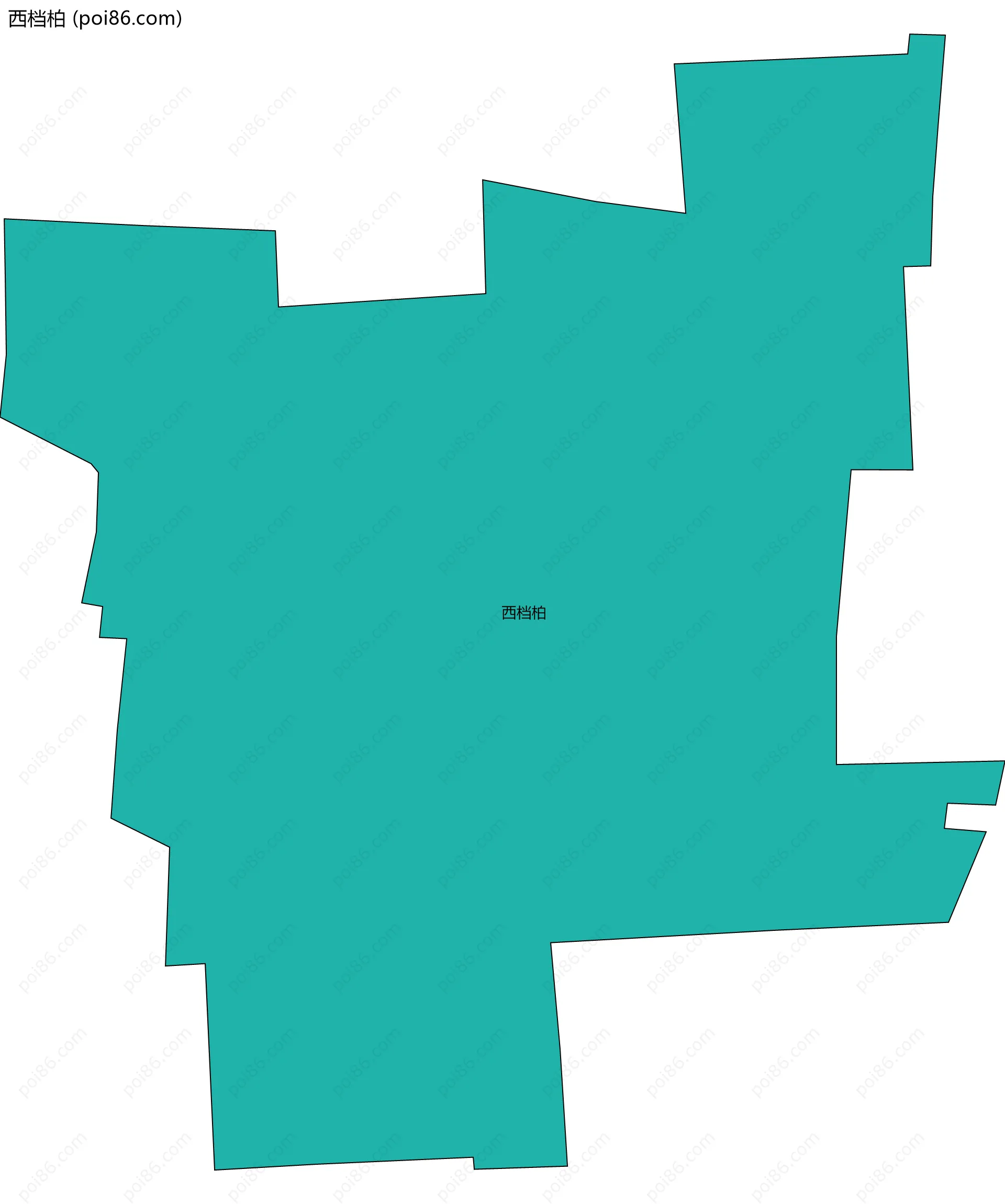 西档柏边界地图