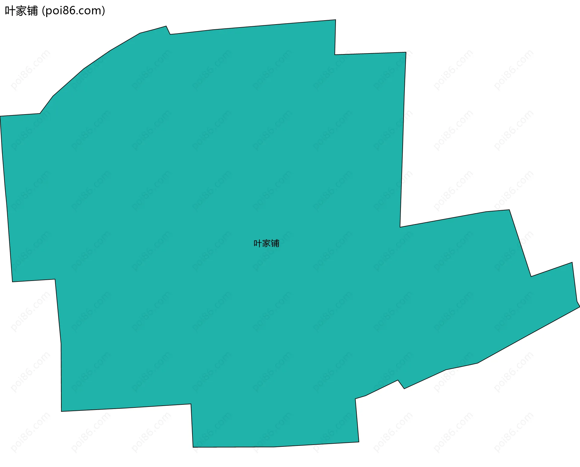 叶家铺边界地图