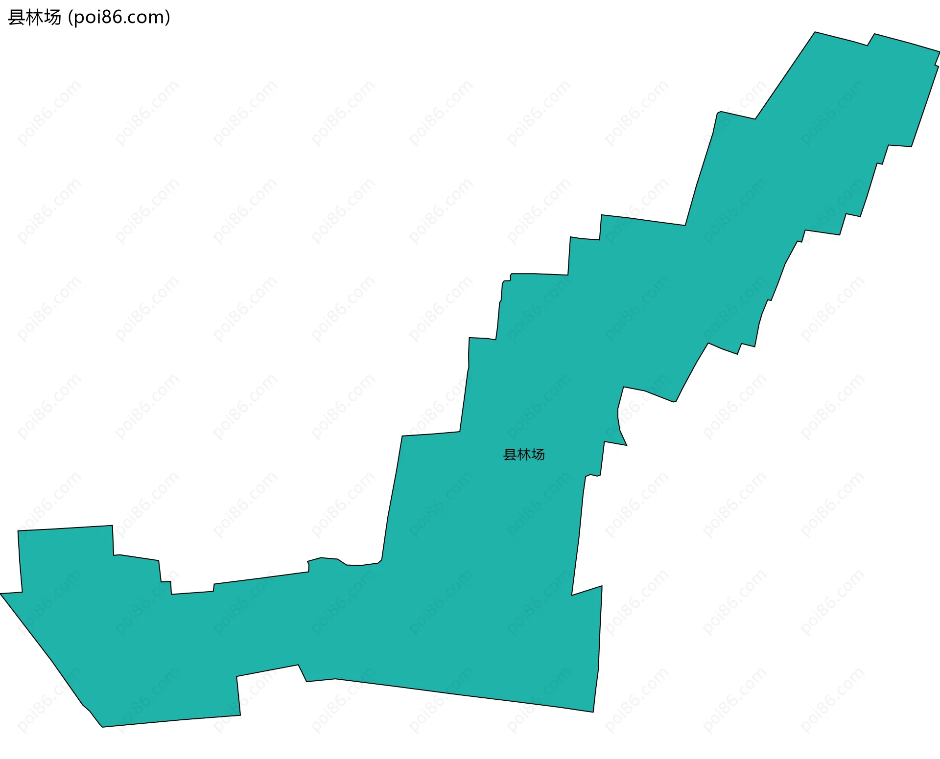 县林场边界地图