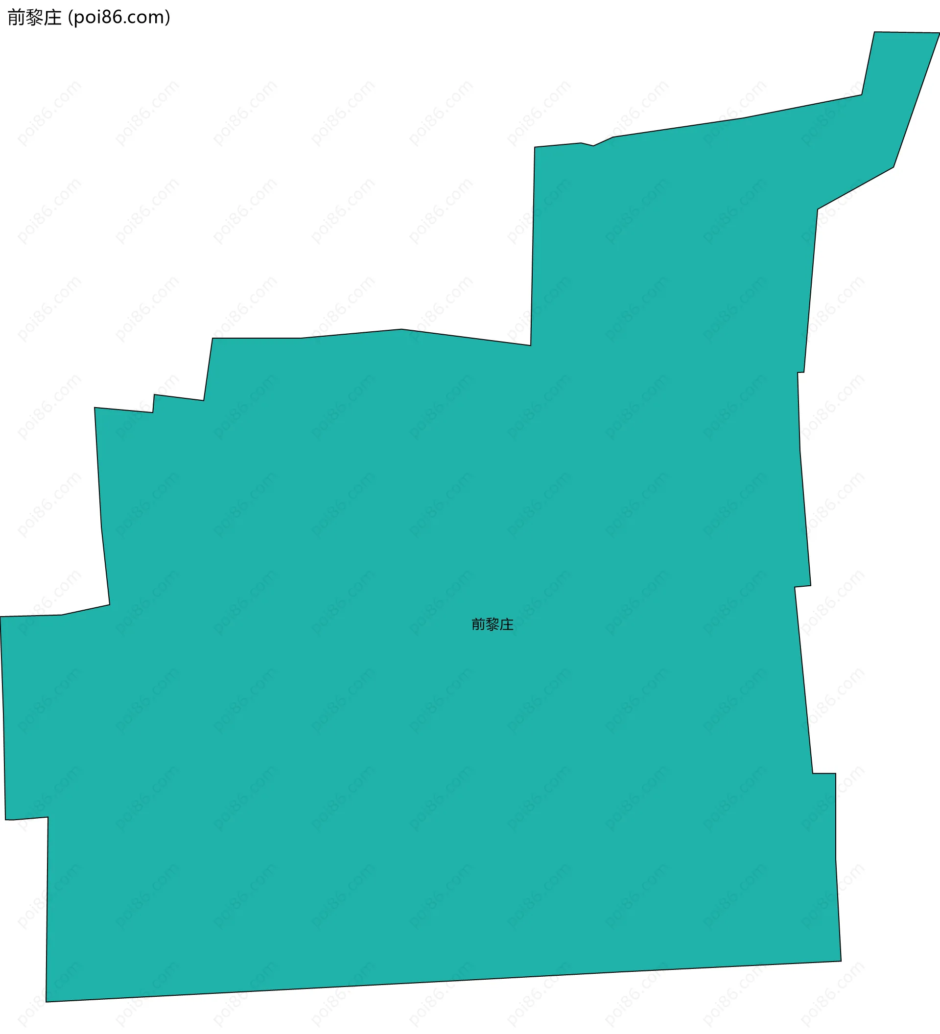 前黎庄边界地图