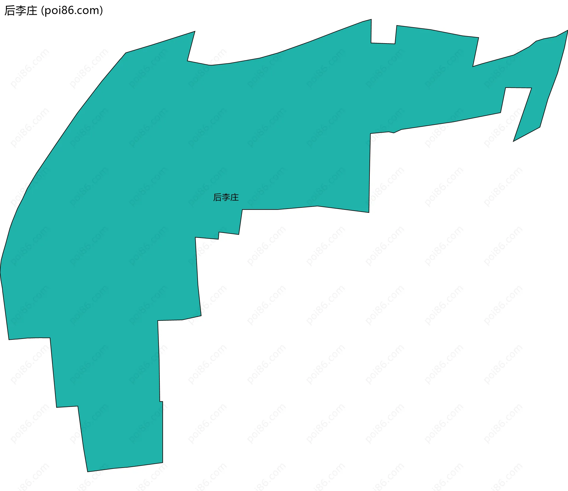 后李庄边界地图